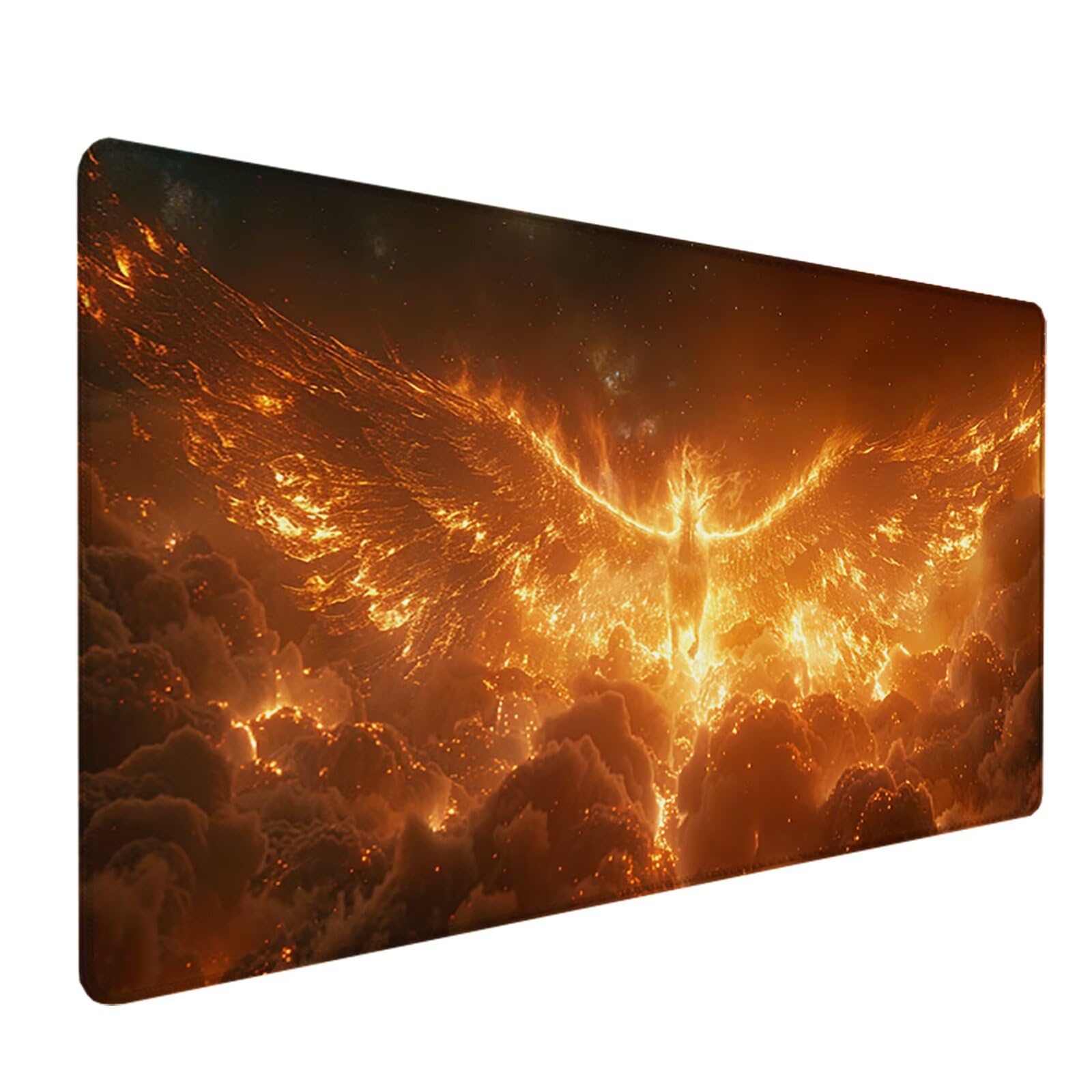 FéNix Alfombrilla Ratón Gaming XXL 1500x800mm, Alfombrilla Gaming Amarillo Mousepad con Base de Goma Antideslizante, Impermeable Desk Mat para Teclado y Raton, Accesorios Gaming Regalos de Hombre M-5