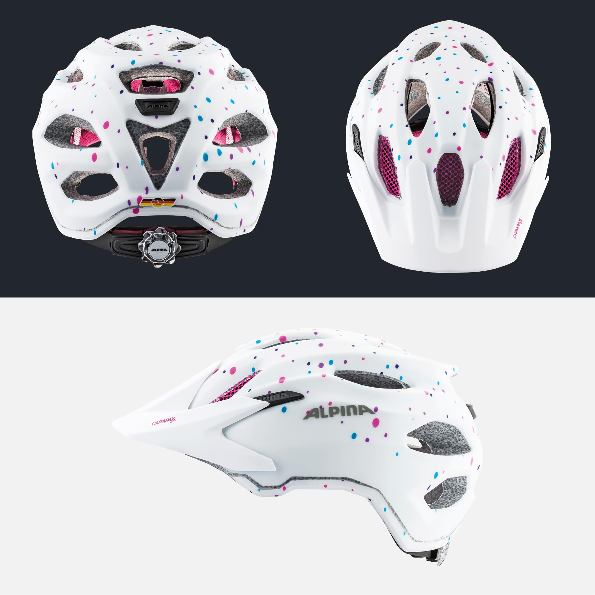 ALPINA Carapax JR, Caschi da Ciclismo Girls