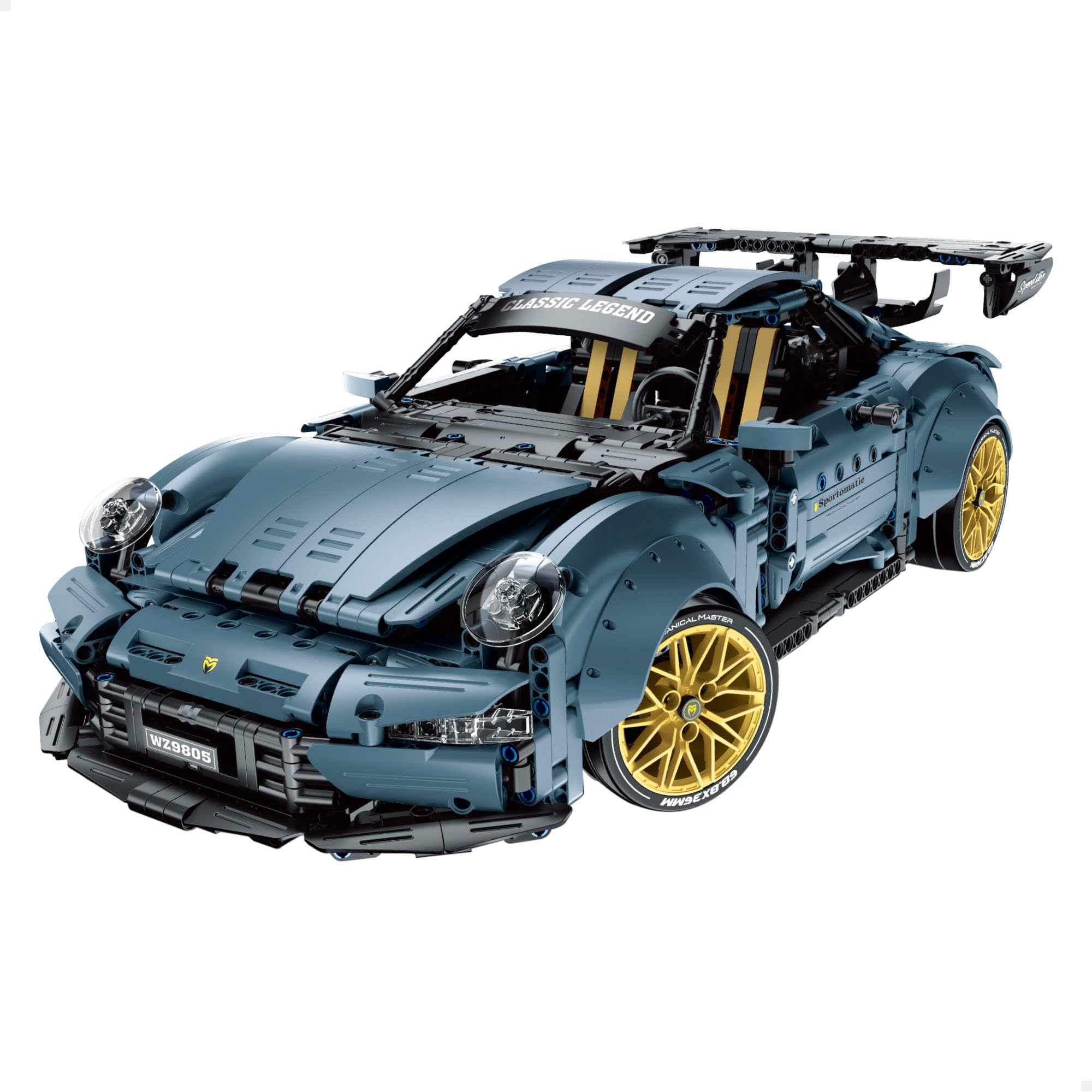 ColorBaby iM.Master Juego construcción, Coche Deportivo, 1882 Piezas, Escala 1:10, Modelo de ensamblaje de Alta precisión, Diseño Realista, Ruedas Doradas, Montaje fácil, Juego Stem, 6 años y mas