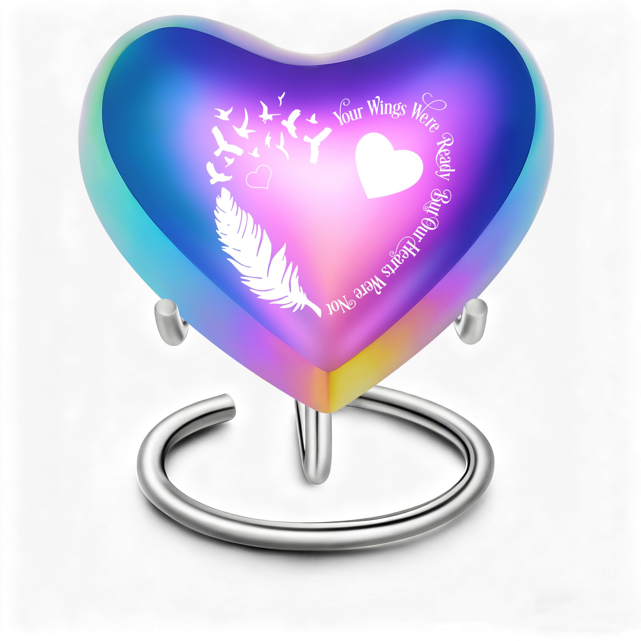 Ydmwannx Heart-Shaped Keepsake Urns for Human Ashes Mini Cremation Cat Dog Urn Memorial Jar Pot Container Pet Memorial Urn Small Urn for Funeral Ashes Burial