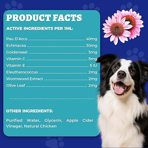 Miniatura 9 de Wellix Antibióticos naturales de 4.1 fl oz para gatos y perros, suplemento herbario natural para el cuidado de heridas, infecciones urinarias,