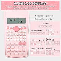Vista 3 de Calculadora científica, calculadora de matemáticas científicas de 2 líneas, calculadora de función para estudiantes, geometría de álgebra básica
