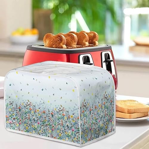 Vista 79 de Cubierta para tostadora de cocina, protector para hornear se adapta a la mayoría de tostadoras estándar de 4 rebanadas, mantiene la tostadora libre