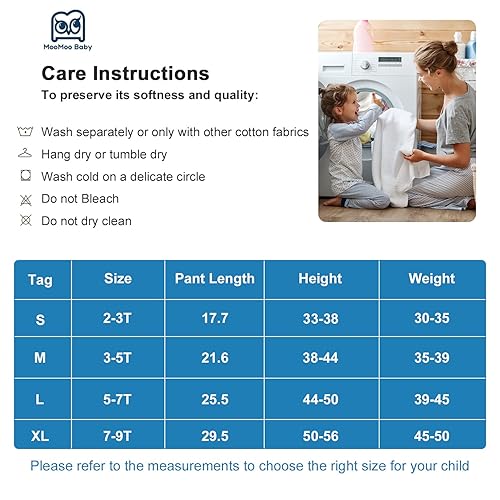 Miniatura 6 de MooMoo Baby Pantalones de pañales impermeables para entrenamiento para ir al baño, 2 paquetes de pañales cortos nocturnos para niños