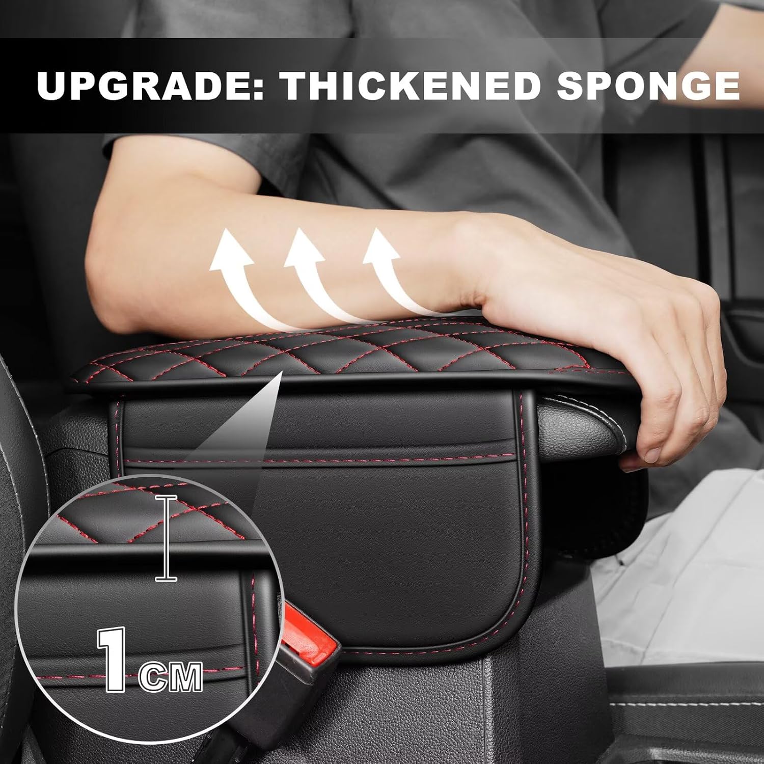 Car Center Console Cover for Toyota RAV4 with Pockets image 3