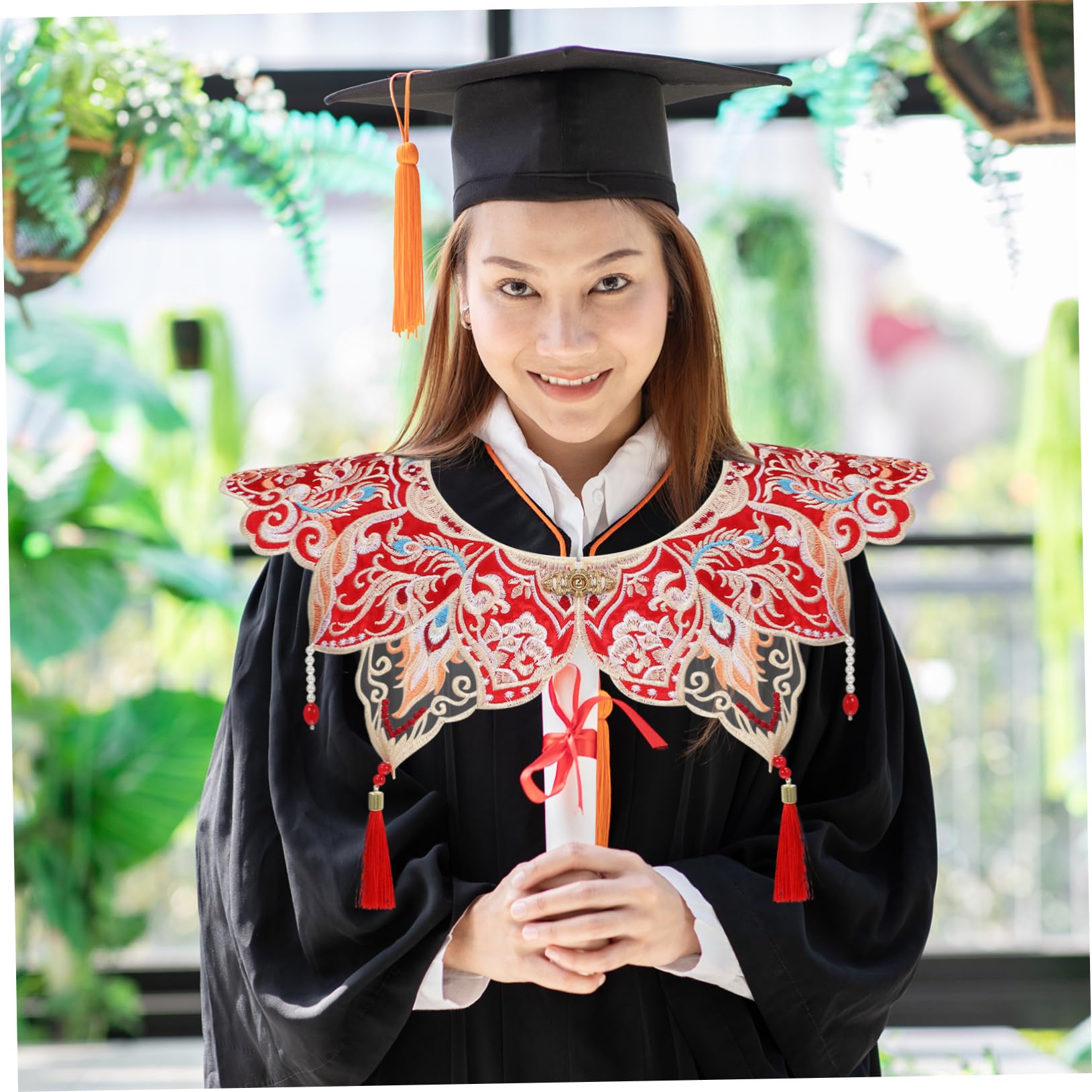 accessories for graduation dress Amazon.com: GALPADA Graduation Gown Shoulder Cape with Elegant Lace Collar  Tassels Pendant for College Students Stylish Accessory for Graduation  Ceremonies and Academic Events : Clothing, Shoes & Jewelry
