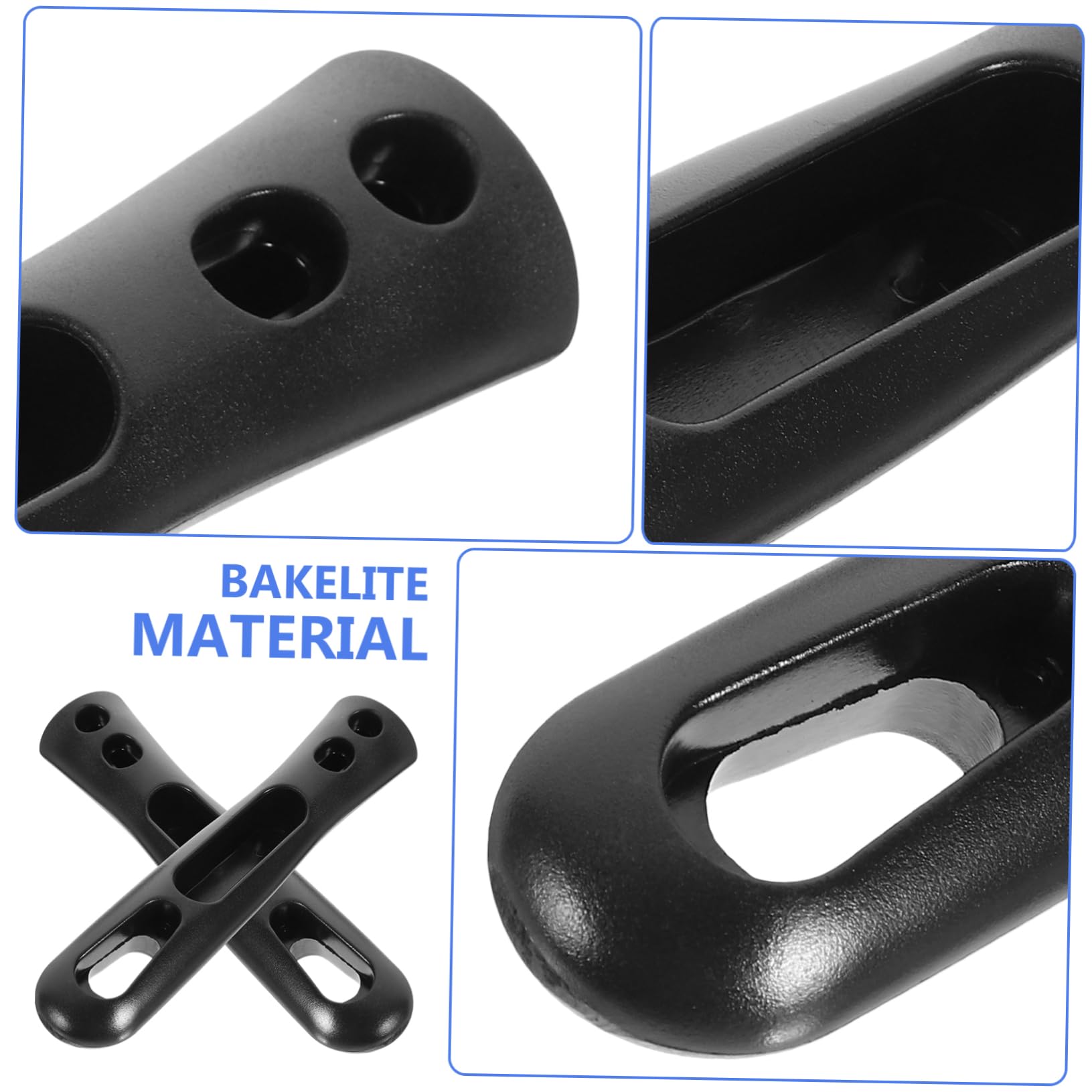 2 Stück Teiliges Abnehmbarer Pfannengriff mit Ergonomischem Design Hitzebeständig und Langlebig Universeller Ersatzgriff für Töpfe und Pfannen Installieren und Bequem der