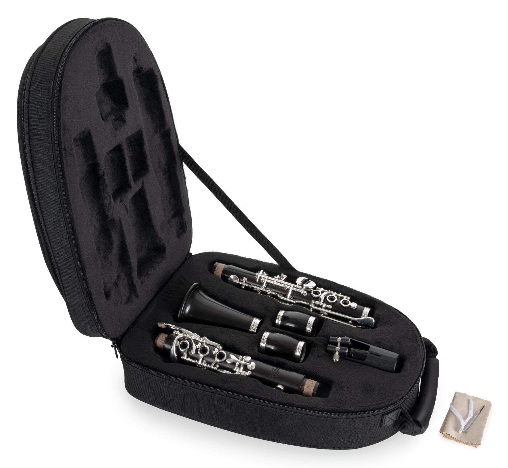 BK-20/16 Clarinetto per Bambini in Sib Tedesco, Modello: BK-20/16 | Sistema tedesco, Meccanica adatta ai bambini, Aste più lunghe, 16 chiavi, 6 anelli, Corpo: legno di Grenadilla, 1 x 58 mm