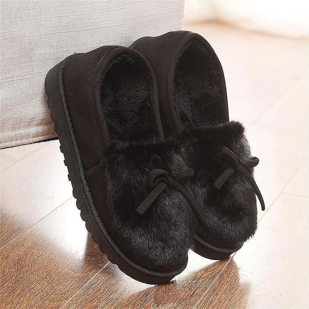 Pantofole da Donna Inverno All'aperto Caldo Peluche Morbido Impermeabile Ecopelliccia per la casa con Pantofole Mocassini