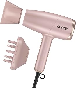 Conair Frizz Free Flex Dryer, Quick Style & Shine Blow Dryer, with Diffuser and Concentrator : Amazon.ca: Beauty & Personal Care