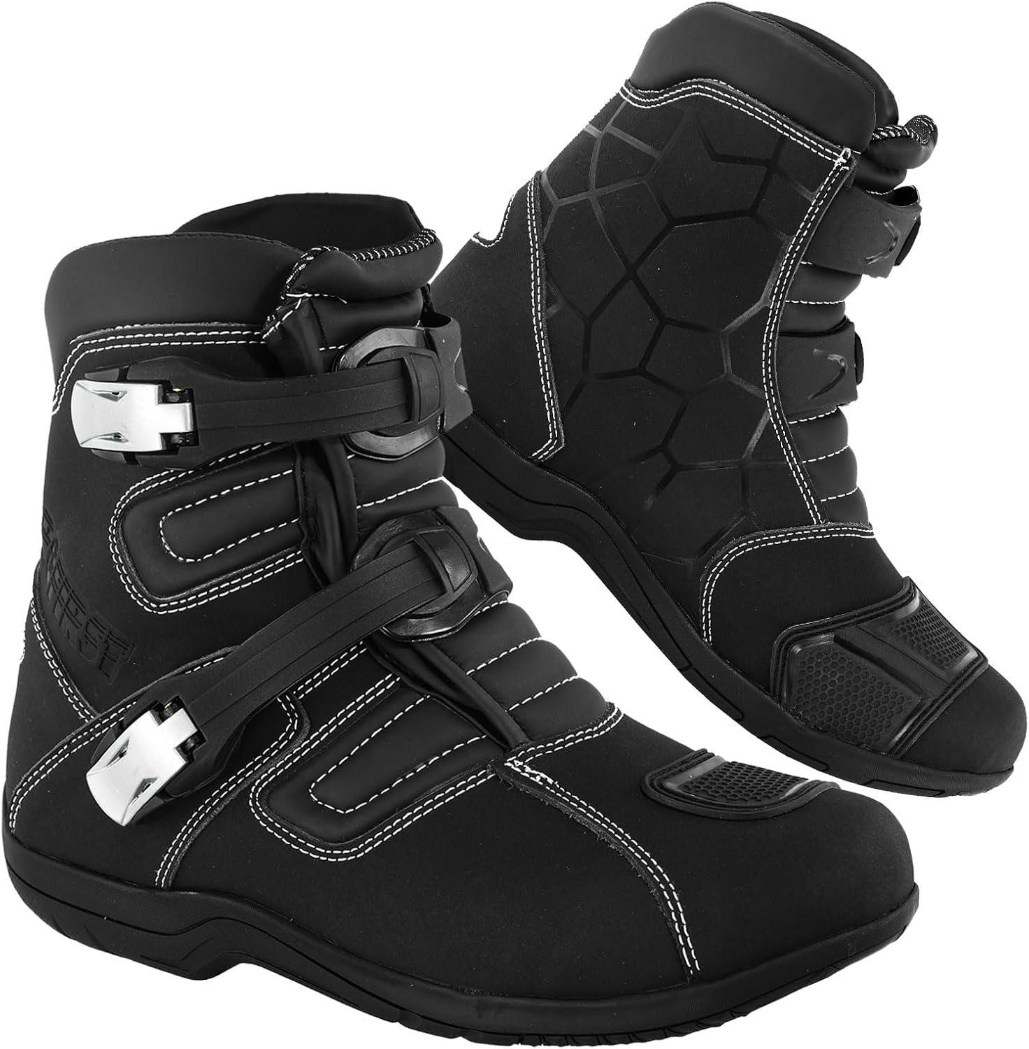 PROFIRST CE Approved Motorcycle Riding Boots for Men – Genuine Cowhide Leather Motorbike Touring Boots with Reflective Design, Strong Stitching & Anti-Wear Rubber Sole - Image 8