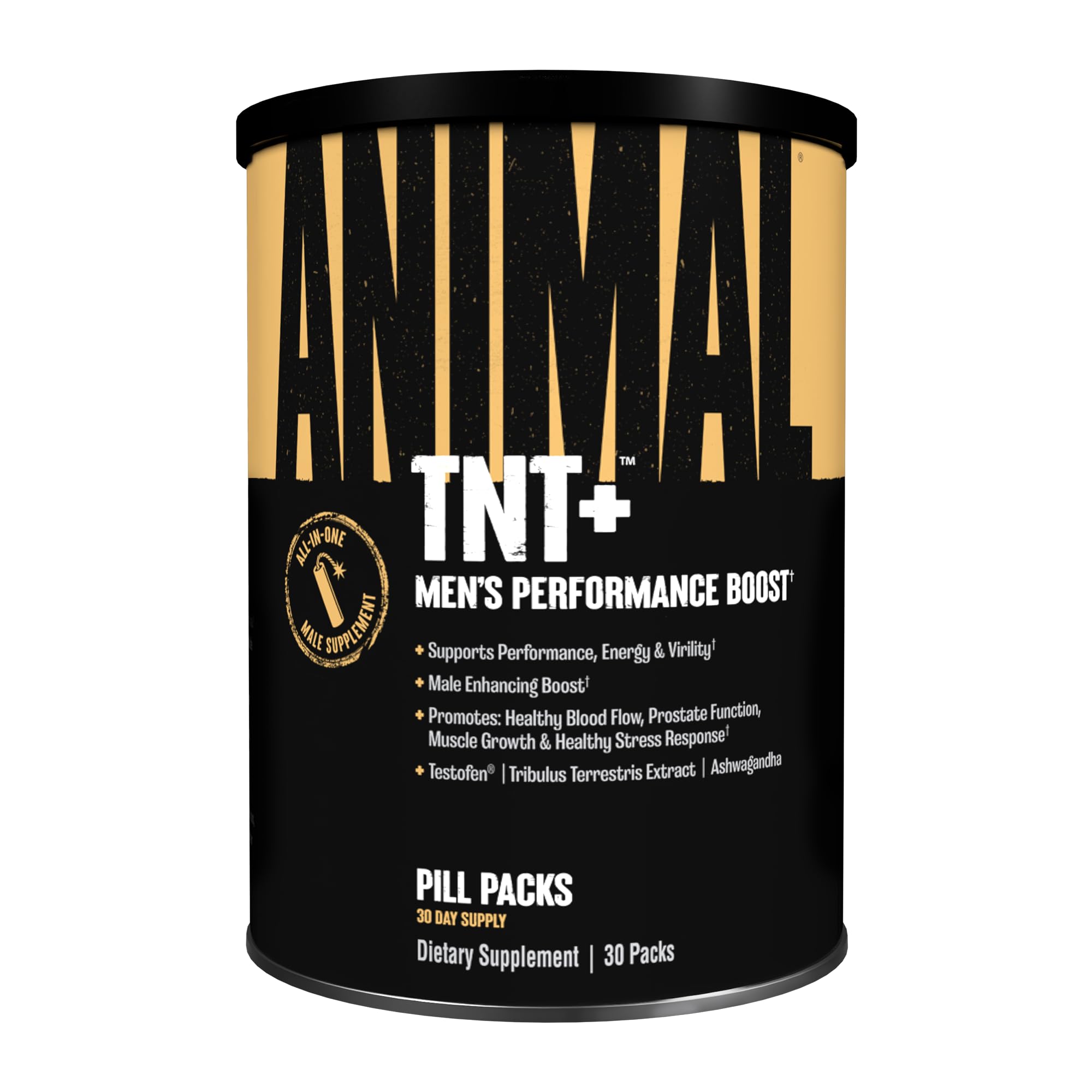Animal TNT+ Nitric Oxide & Mens Prostate Health Supplement | 30 Pills Packs 30 Count (Pack of 1)