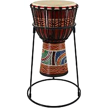 Portable Djembe Floor Stand Lightweight Carbon-Steel Support for 8.5"12" Drums, Stable Travel-Ready Percussion Rack for Adults and Beginners