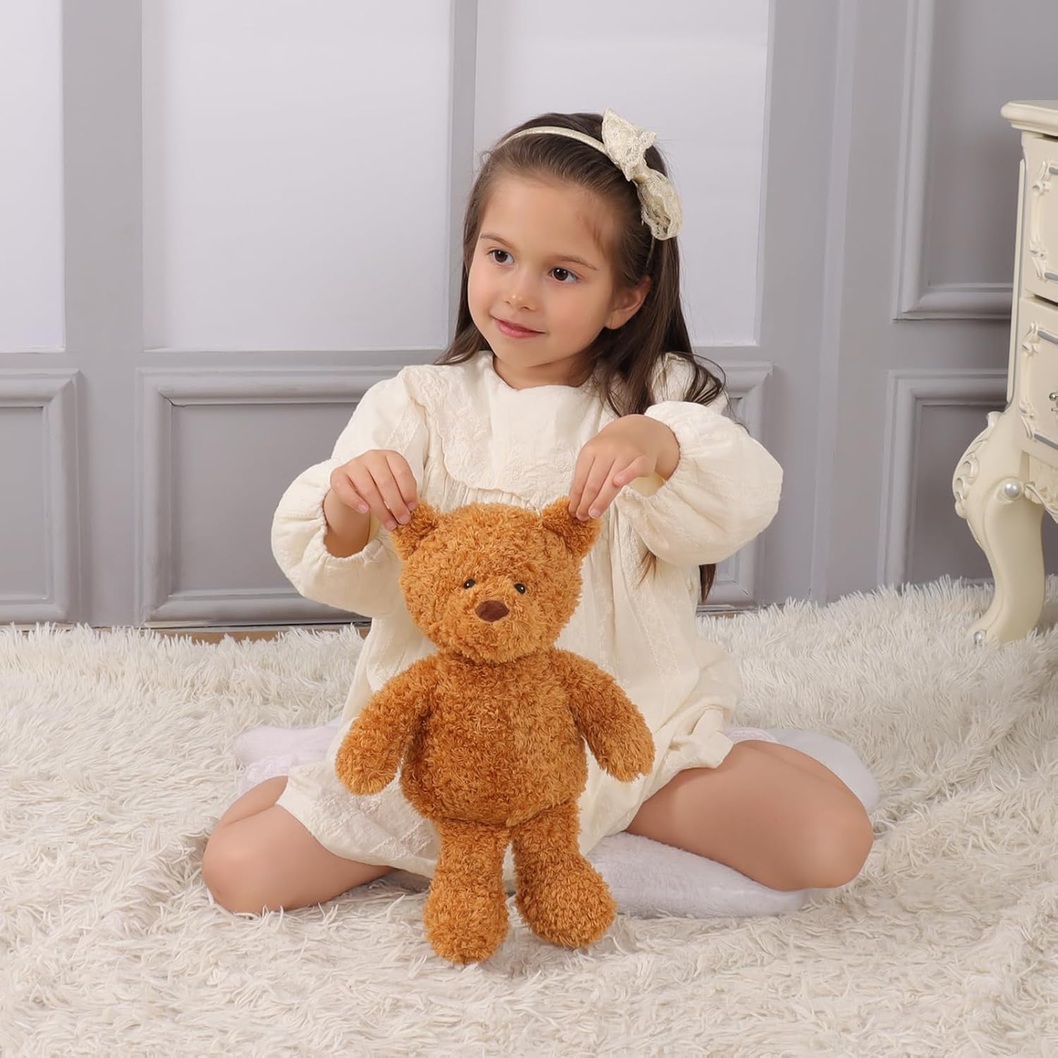 Apricot Lamb Toys Plush Brown Bear Stuffed Animal Soft Cuddly Perfect for Child (Brown Bear) - Image 2