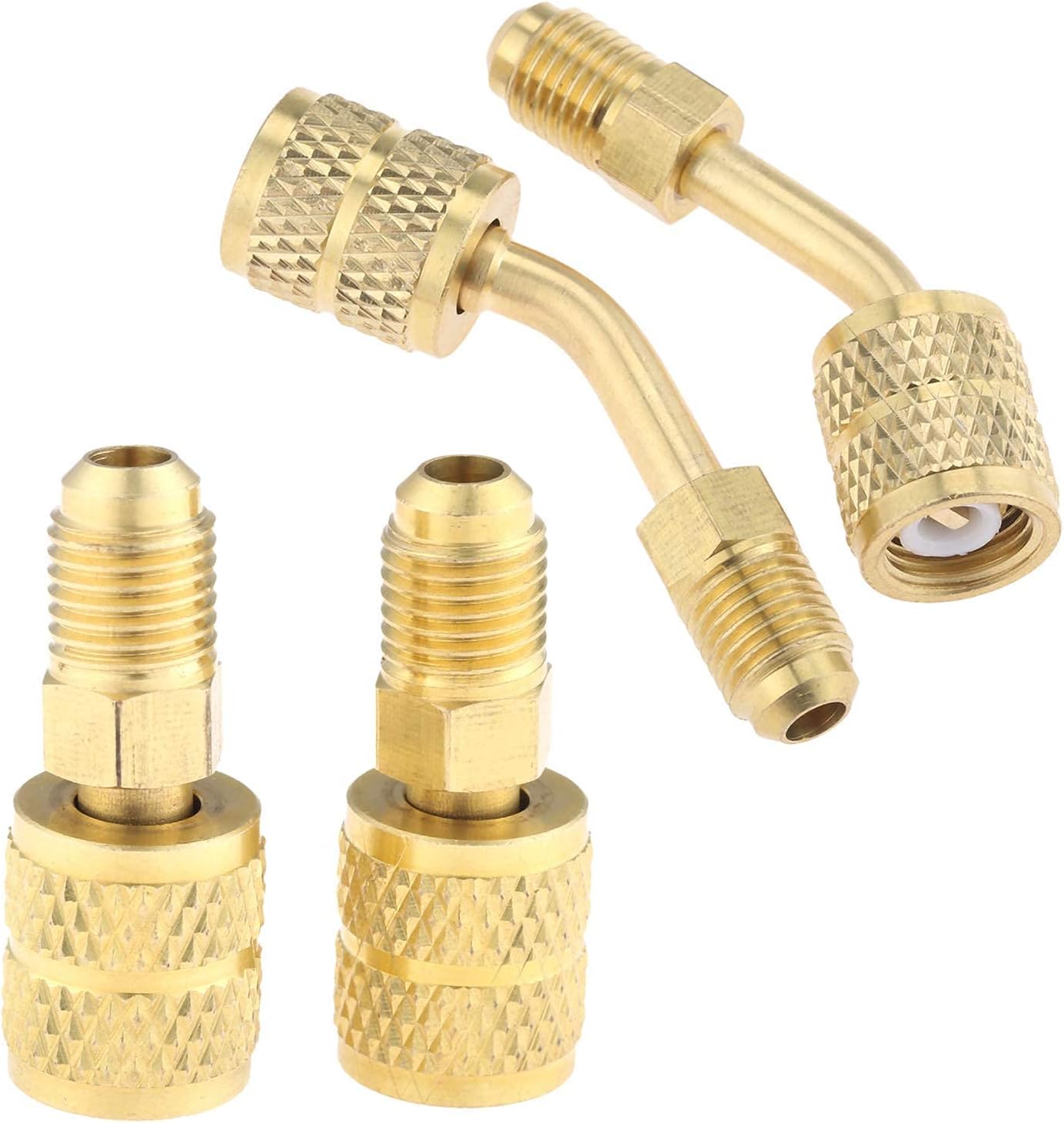Amazon: Adaptador R410a 5/16 hembra, adaptador giratorio SAE de 1/4