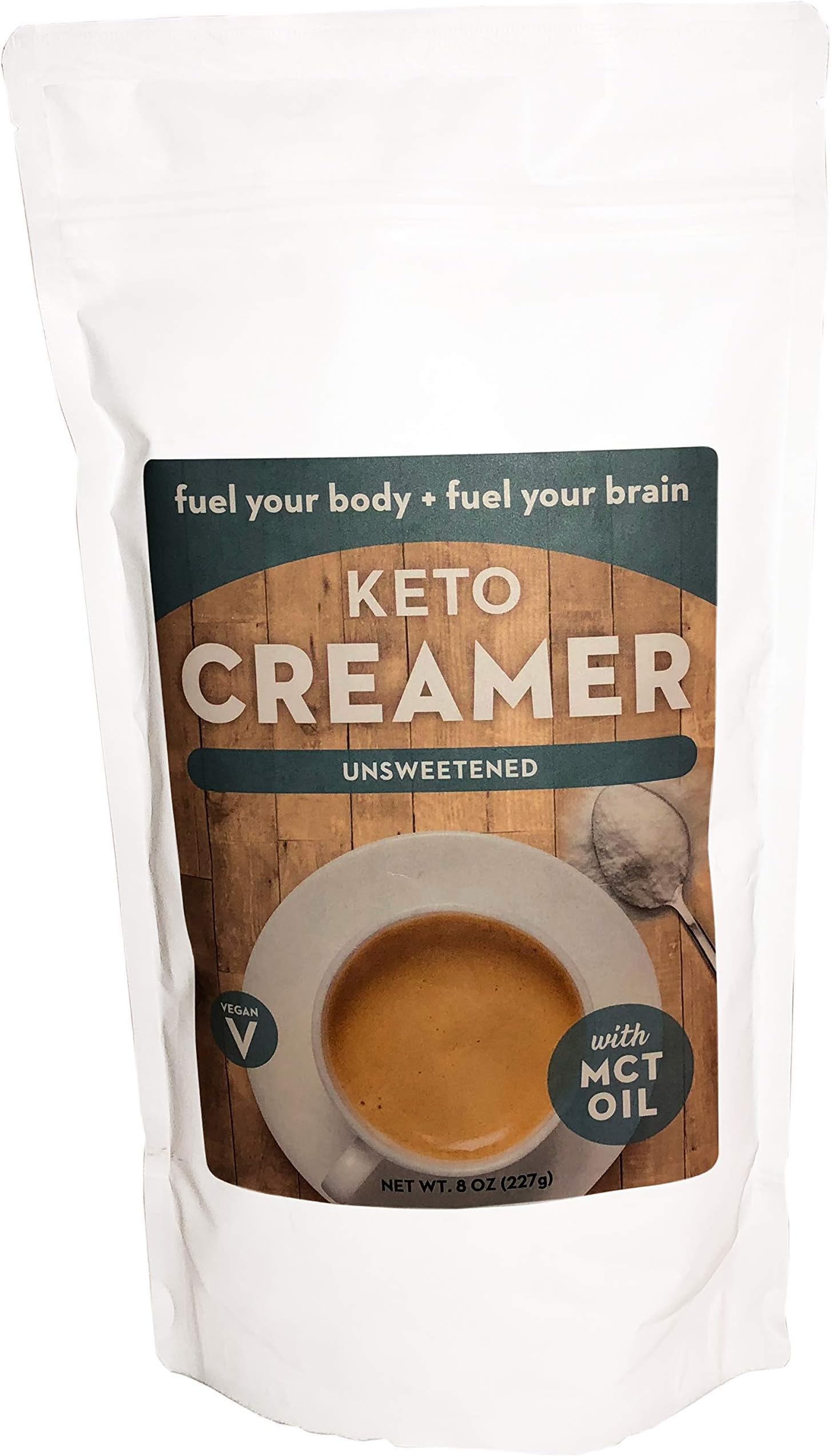 Keto Creamer with MCT Oil, Dairy Free Super Creamer (Unsweetened, 8 OZ)