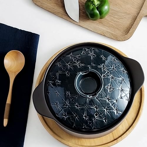 Miniatura 4 de Olla de cerámica, olla de barro, olla de barro, olla de loza, donabe japonés, cerámica chinacazuelaolla de barroolla de tierra, olla de cocina, olla