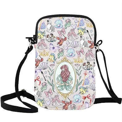 WCGXKO Princess Gift Mermaid Princess Lover Gift Mermaid Princess Lover Canvas Messenger Bag