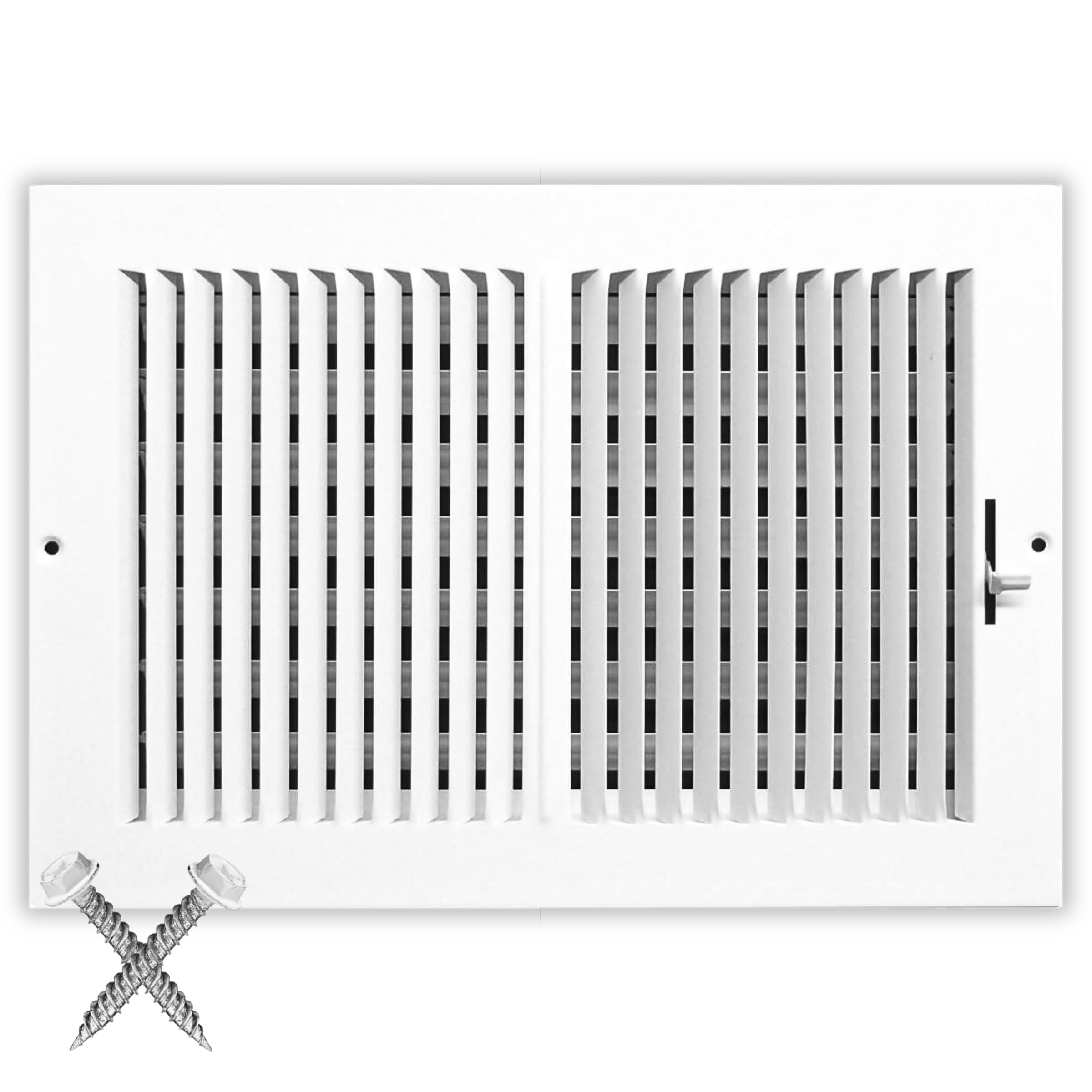 12x8 Supply Air Vent Cover 2-Way Grille by HVAC Premium