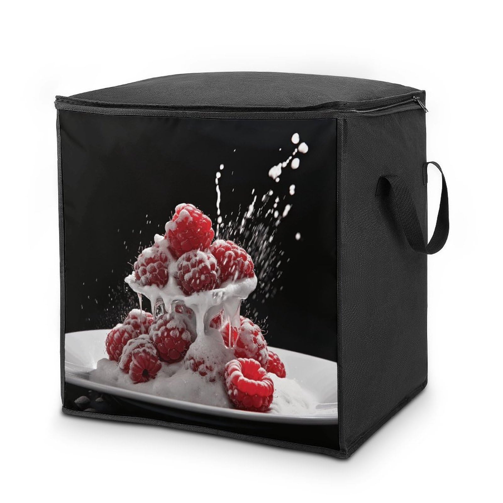 Fekiloot Style Fruit On Sugar Storage Bags With Reinforced Handles,Moving Bag With Zipper,Closet Organizers,Compression Packing Cubes