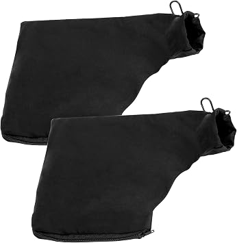 2 Pcs Black Dust Collection Bag for Miter Saw Table Saw Miter Saw with Zipper and Wired Adjustable Stand Wired Stand Miter Saw Accessories for 255 Model Belt Sander Parts Diagonal Saw Miter