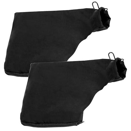 2 Pcs Black Dust Collection Bag for Miter Saw Table Saw Miter Saw with Zipper and Wired Adjustable Stand Wired Stand Miter Saw Accessories for 255 Model Belt Sander Parts Diagonal Saw Miter
