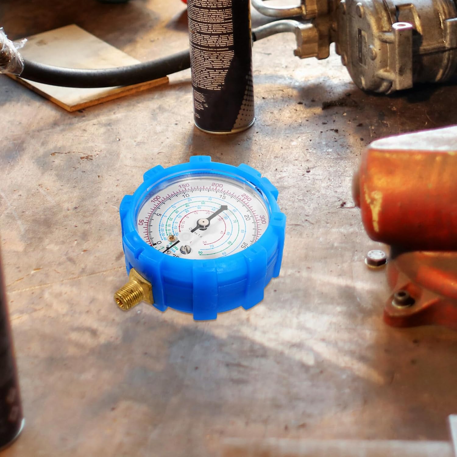 SOLUSTRE Recharge Gauge for Low Pressure Gauge for Accurate Pressure Measurement Easy to Use Charging Tool for Home and Automotive Systems