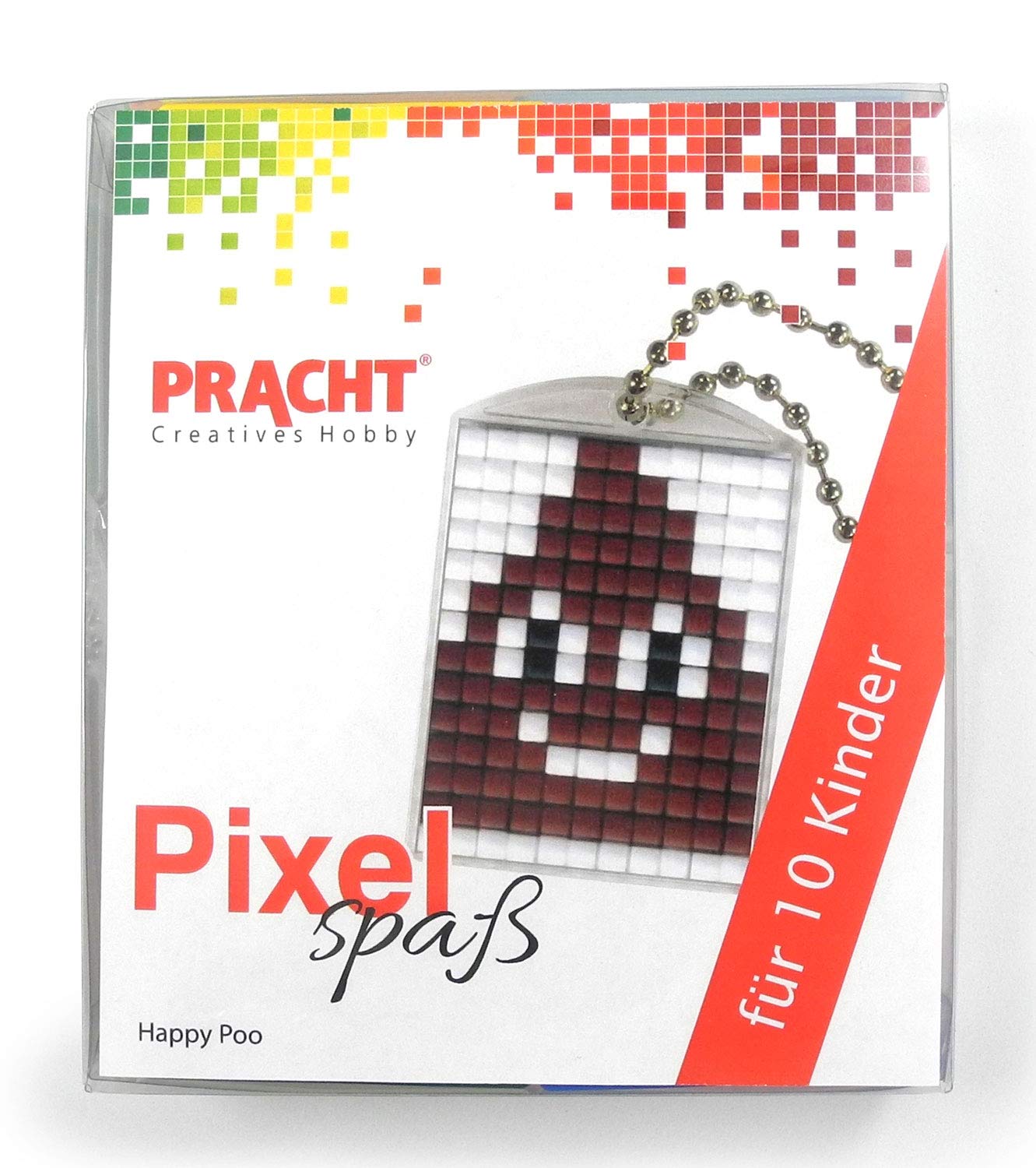 Pixel P90058-19501 Fun Craft Set Monster for 10 Children, with 10 Medallions for Pixeling, Easy Plug-in System Without Ironing or Gluing, Ideal for Children's Birthdays, Craft Afternoons, Schools and