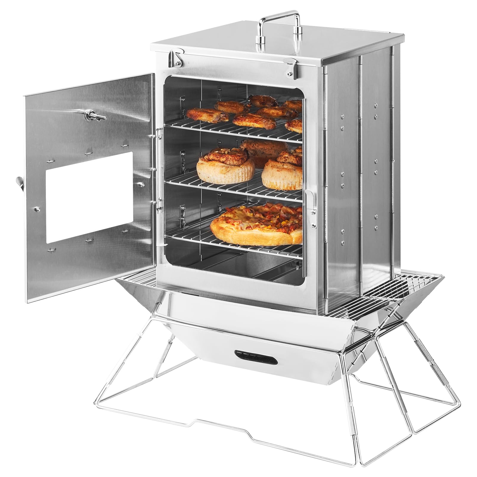 VEVOR Horno de camping al aire libre, estufa de camping portátil para camping, patio, picnic, cocina al aire libre