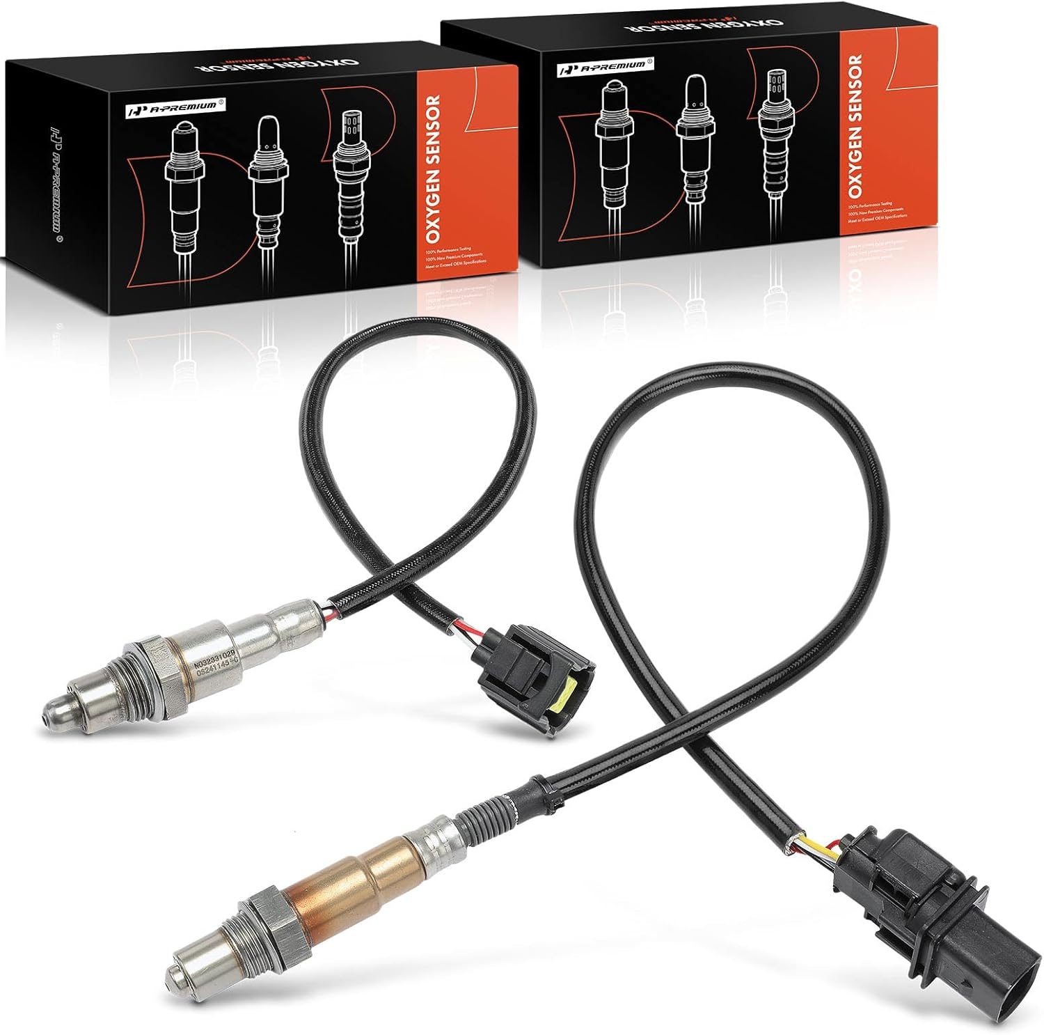 A-Premium O2 Oxygen Sensor Compatible with Mercedes-Benz S65 AMG 2018-2020, CLA250 2014-2019, CLA45 AMG, GLA250, GLA45 AMG, SL65 AMG, Maybach S650 & Infiniti QX30, Upstream and Downstream, 2-PC Set