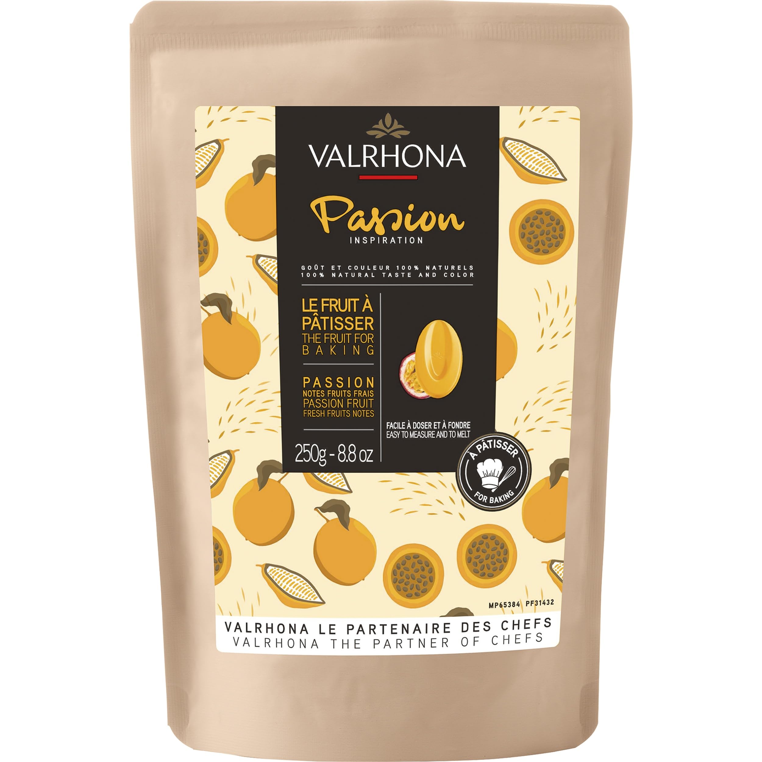Valrhona Backschokolade Inspiration Passionsfrucht Frankreich inkl. FeinWert E-Book (6 x 250g)