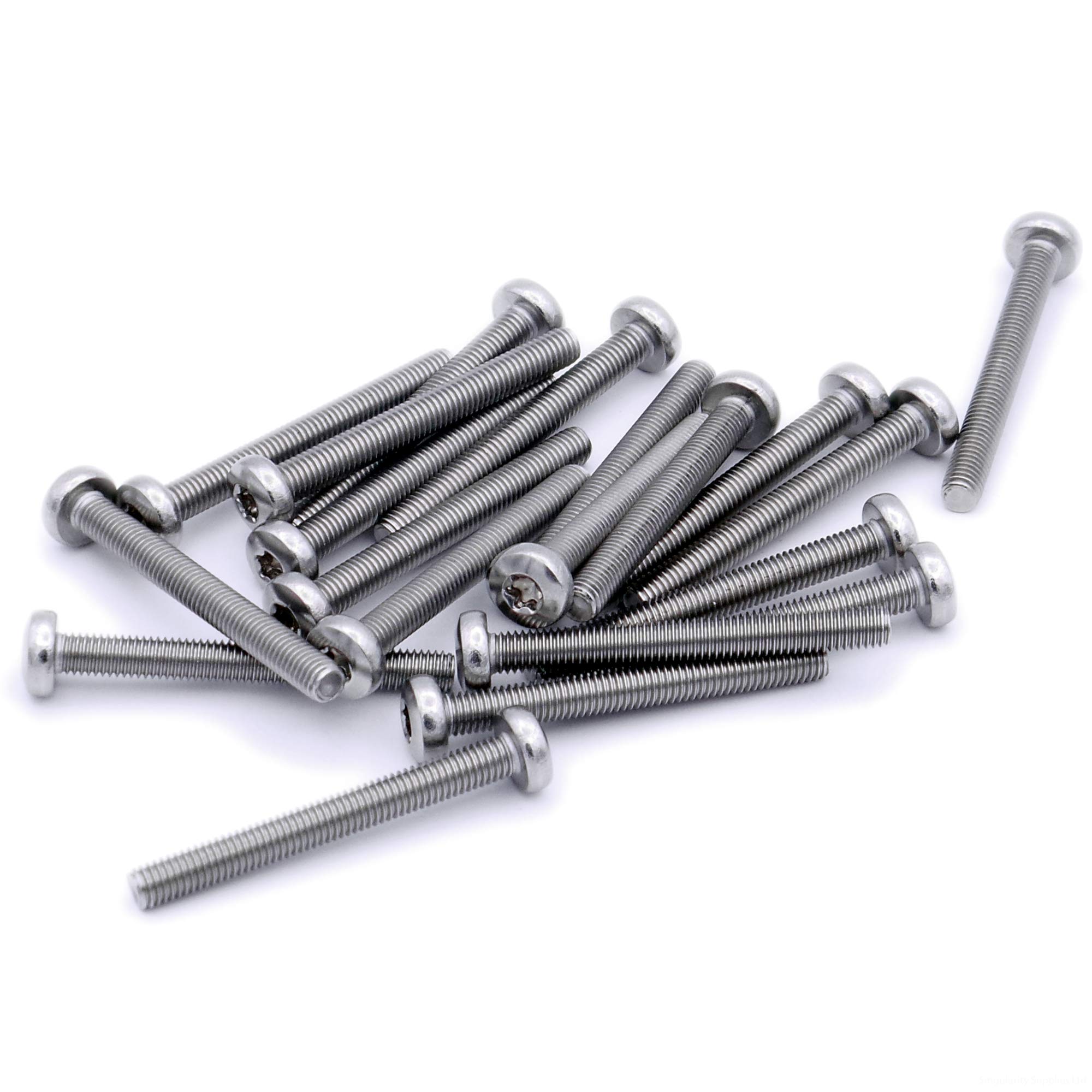 Singularity Supplies M5 (5Mm X 50Mm) Tx Pan Machine Screw (Bolt) - Stainless Steel (A2) (Pack Of 20)