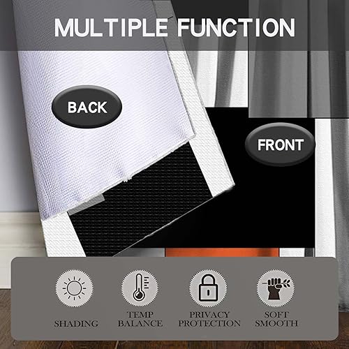 Miniatura 9 de MCALK Juego de cortinas de cocina gris oscuro y cenefas de 3 piezas para ventanas, arte geométrico moderno, juego de cortinas de ventana de cocina,