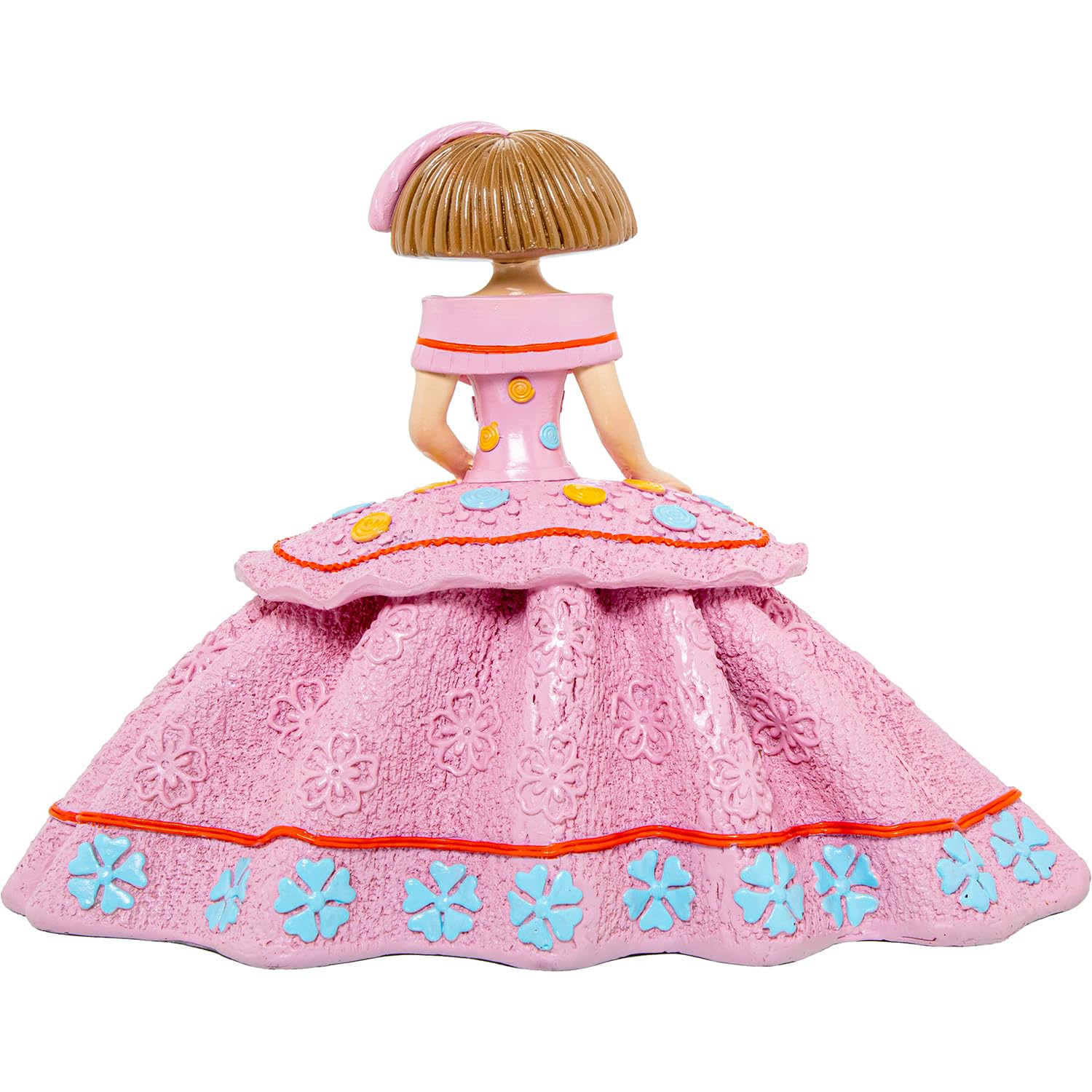 AlexandreHouse Figure Resin Menina Pink_25X12X18CM, Multicolor - Image 2