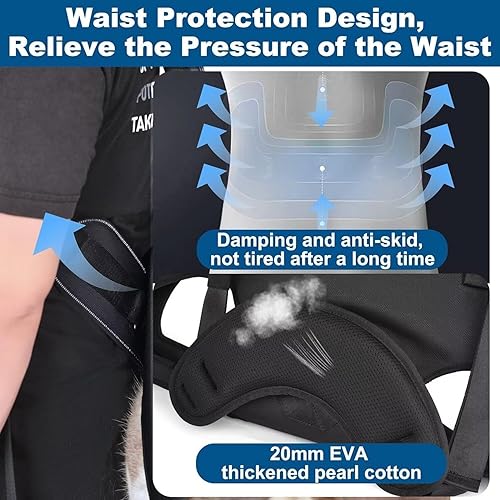 Miniatura 6 de Mochila transportadora para perros medianos, mochila de emergencia, ancianos, discapacitados, lesiones en las articulaciones, artritis,