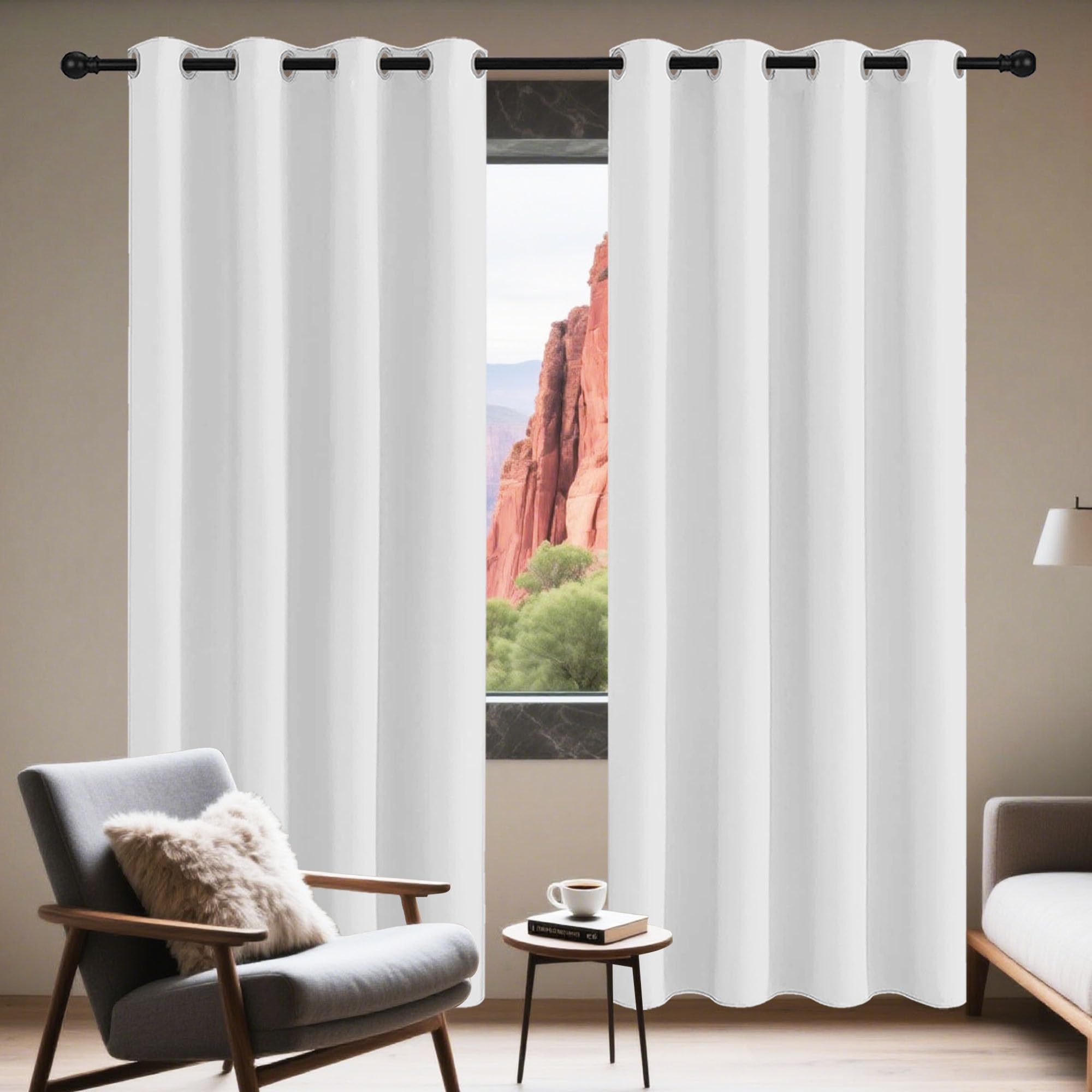 Rideaux occultants contre le froid et la chaleur avec rideau opaque de 140x210 cm