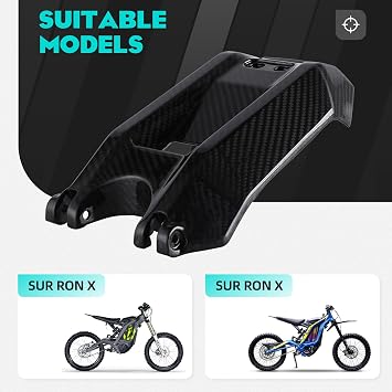 Surron Battery Cover + Sur Ron Front Fender Carbon Fiber Fender Mud Guard for Surron Sur Ron Light Bee X/S Segway X260 X160 E Ride Pro SS Electric Dirt Bike