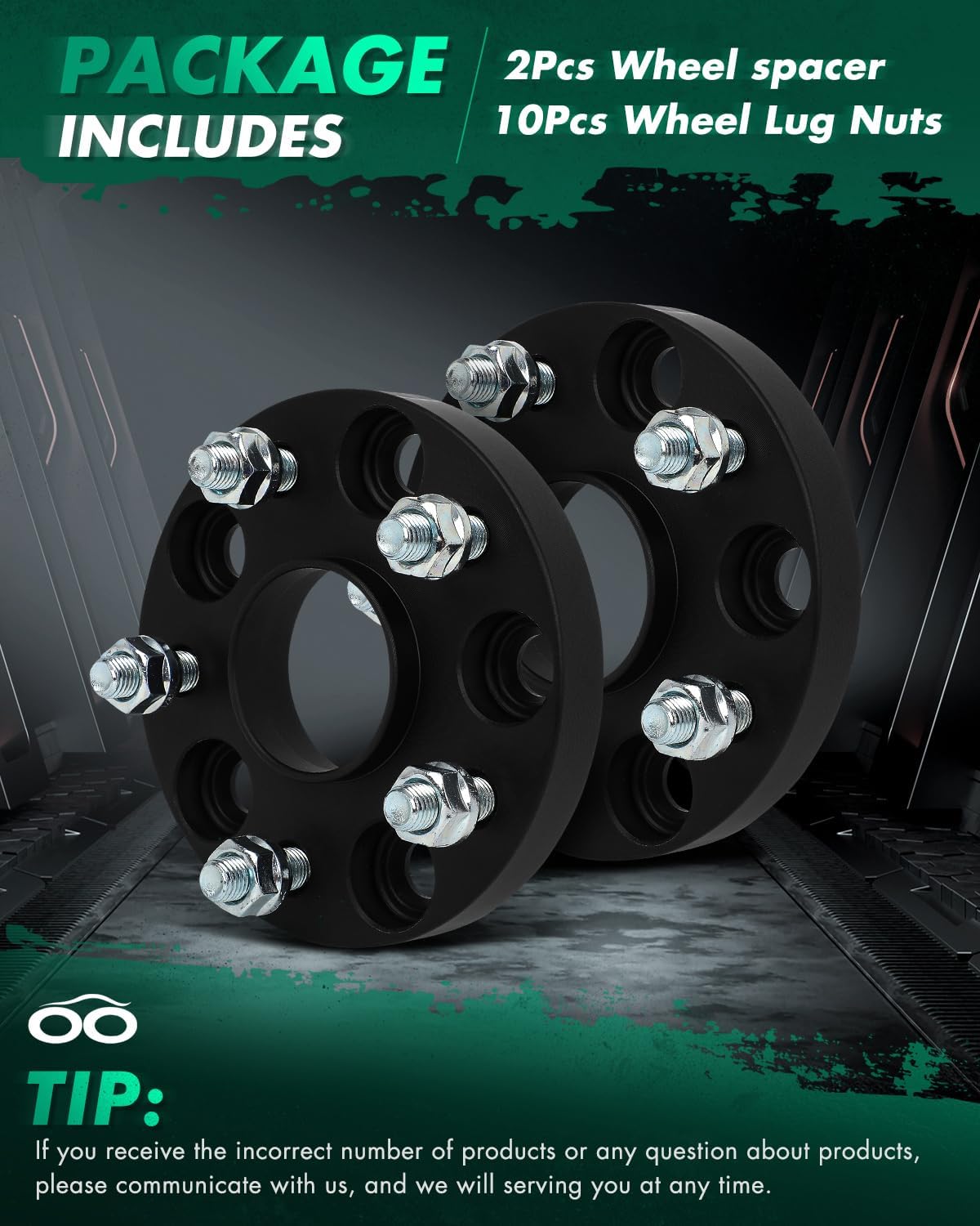 SCITOO 20mm 5x114.3 Wheel Spacers Fit for Toyota Camry for Highlander 5x4.5 Adapters for Lexus for Scion 60.1mm Bore 12x1.5 Studs, 2Pcs