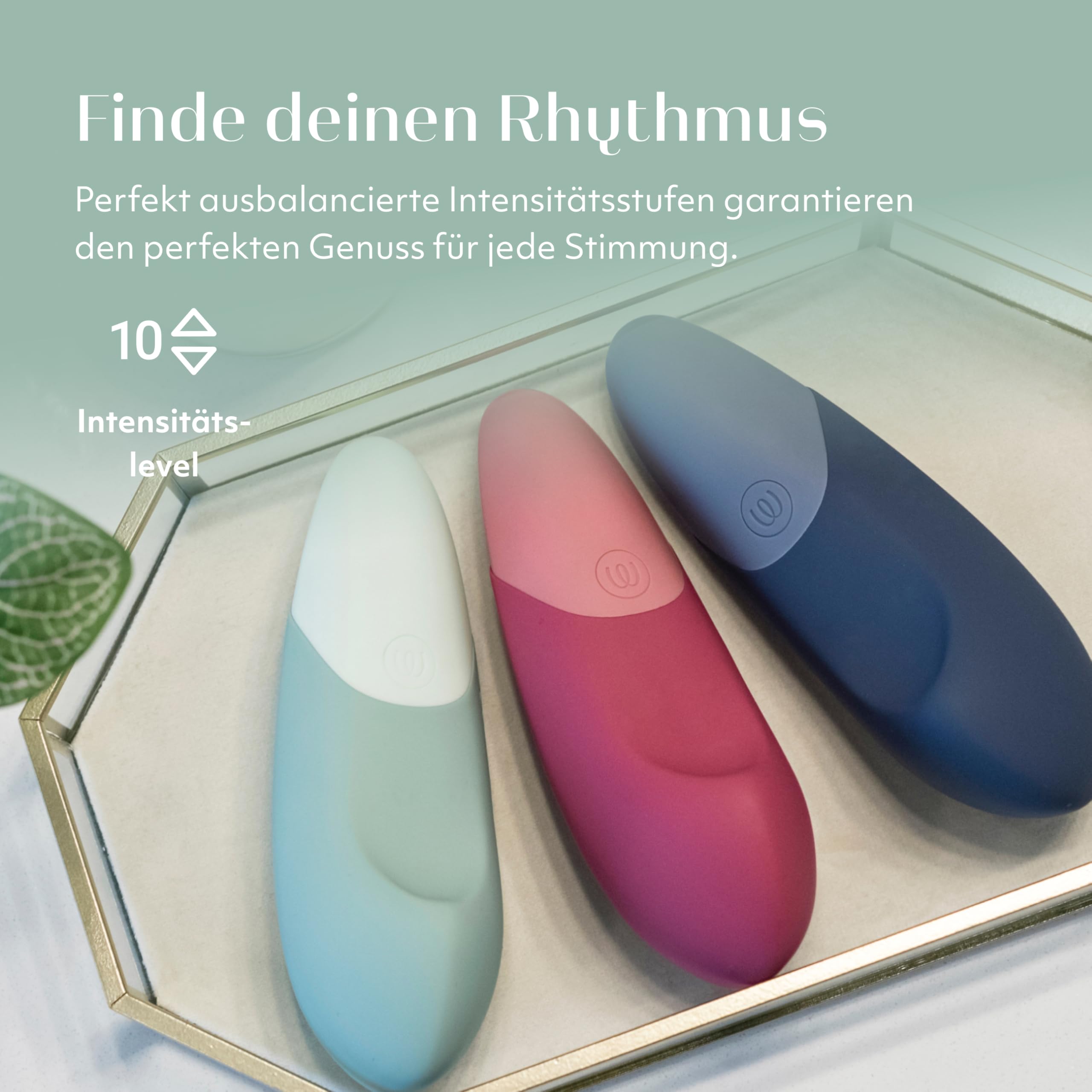 Womanizer Vibe - Auflegevibrator zur klitoralen Stimulation - Vibrierendes Sextoy für Erwachsene mit 10 Intensitätsstufen - Leises Sextoy für Fraue - Wasserdicht - Wiederaufladbar - Salbeigrün