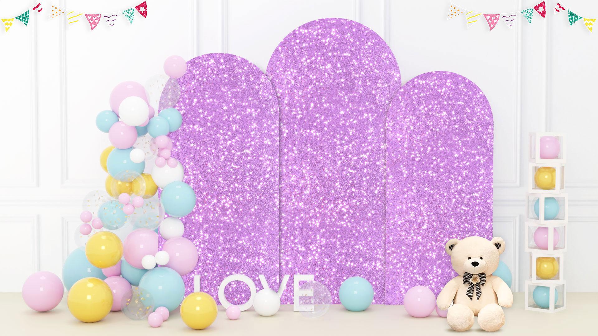 Set de 3 Cubiertas arcos lavanda 7.2FT, 6.6FT, 6FT miniatura 7