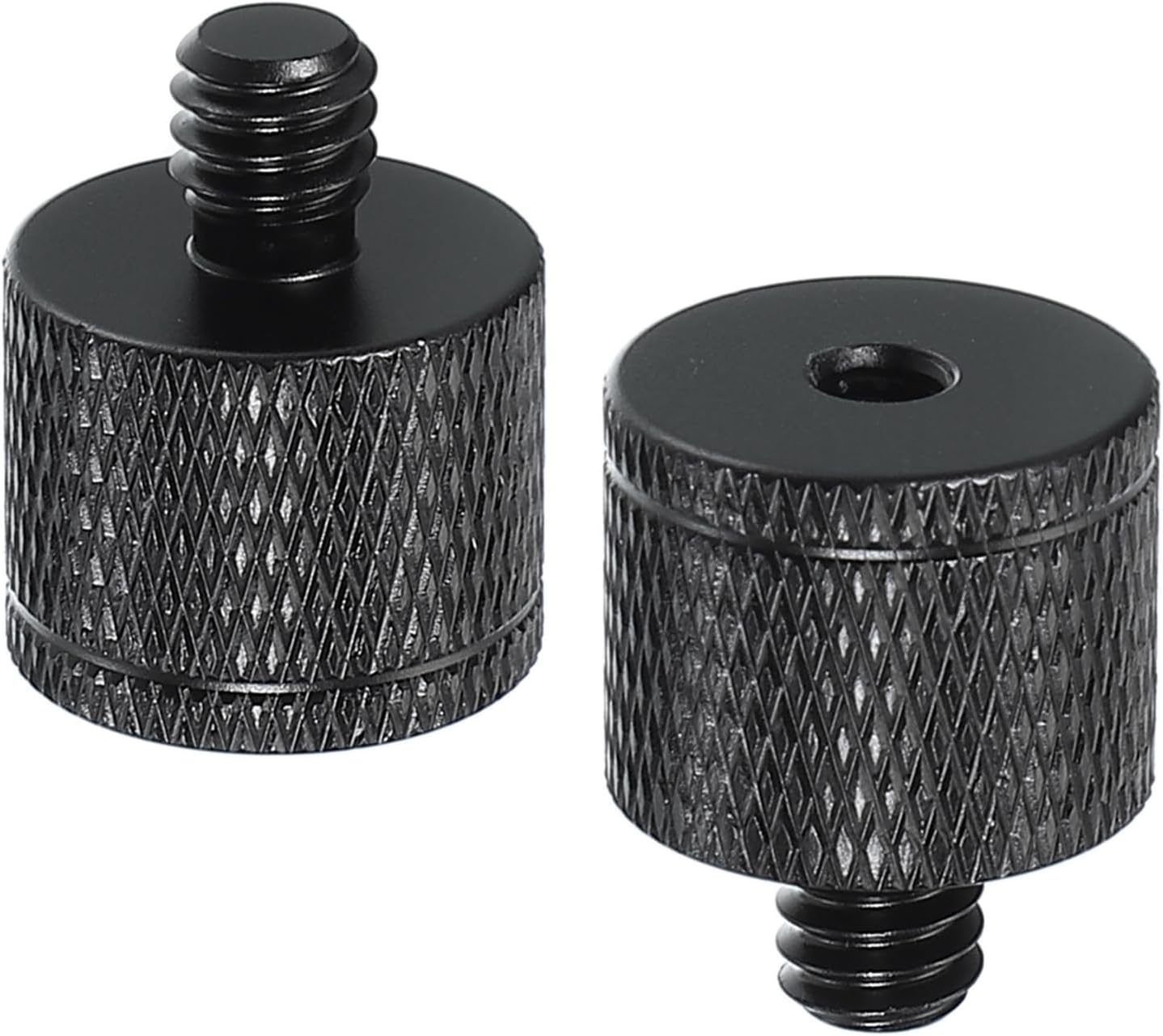 PATIKIL Tripod Screw Adapter M4 Female to 1/4" Male, 2 Pcs Tripod Nut Connectors Camera Mount Screw Camera Double Head Converter for Microphone Holder Magic Arms Accessories