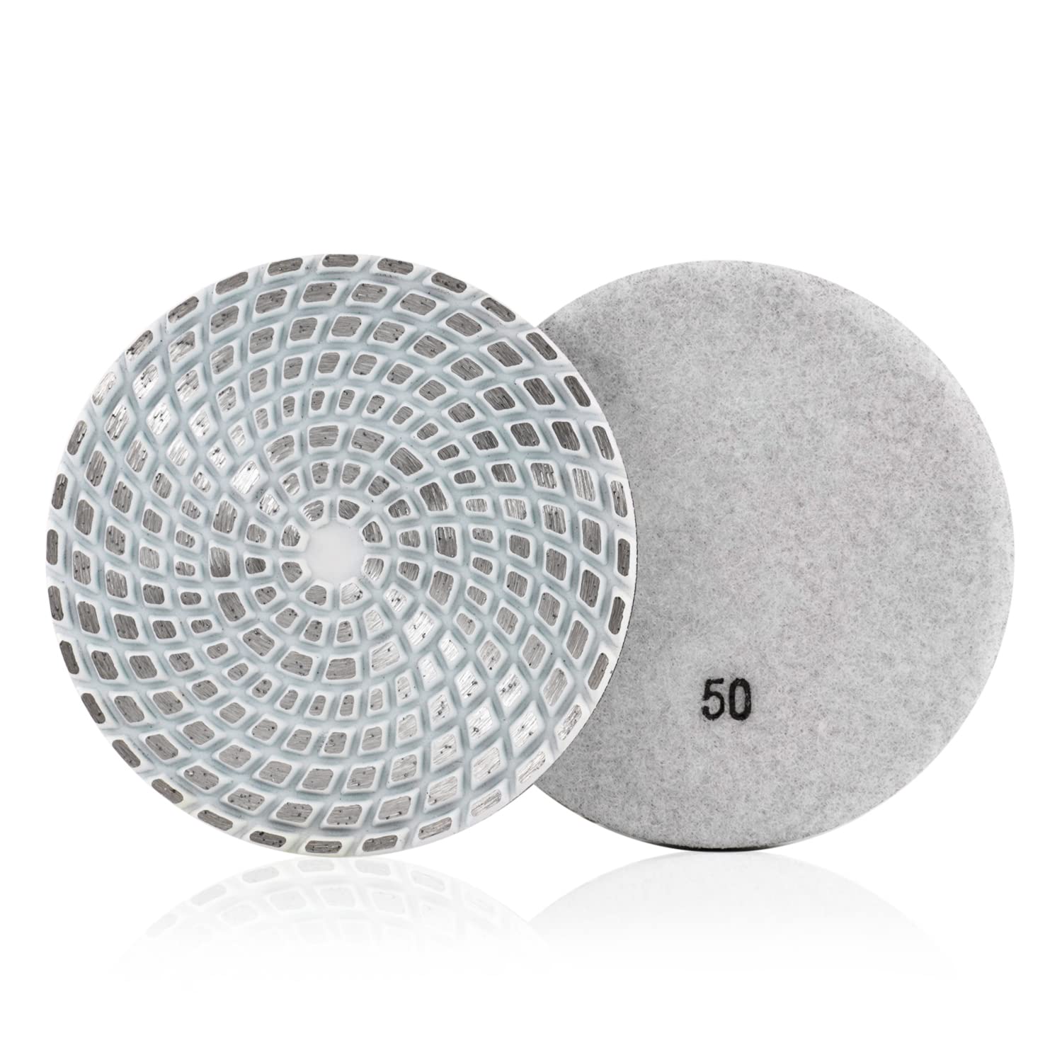 Tampons de polissage diamant en métal pour aplanir les surfaces en béton et marbre