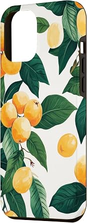 iPhone 15 Plus Loquat Fruit Pattern Case