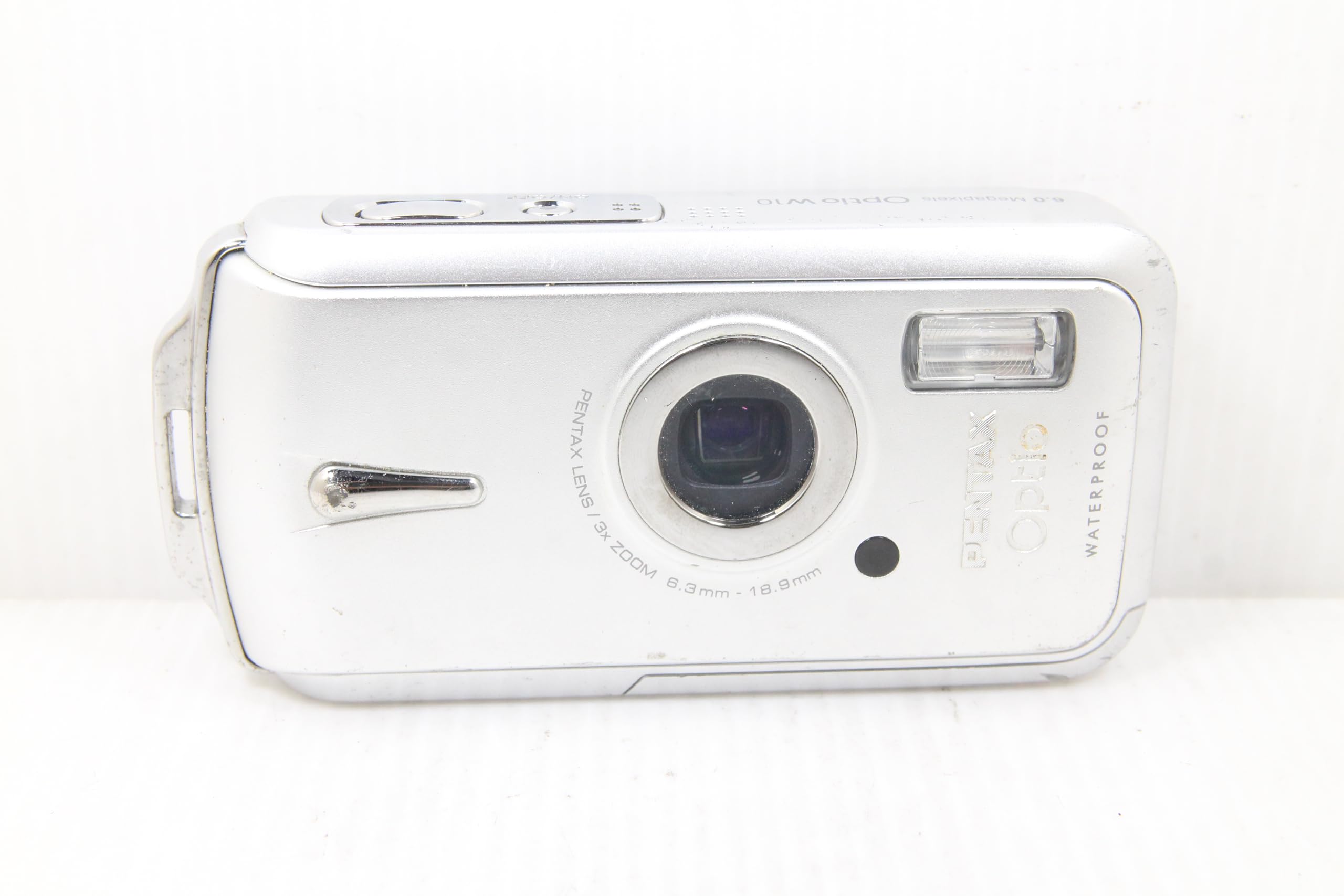 【完動品】PENTAX Optio W10 デジタルカメラ 動作確認済み Amazon | PENTAX 1.5m防水 デジタルカメラ Optio W10 リノシルバー