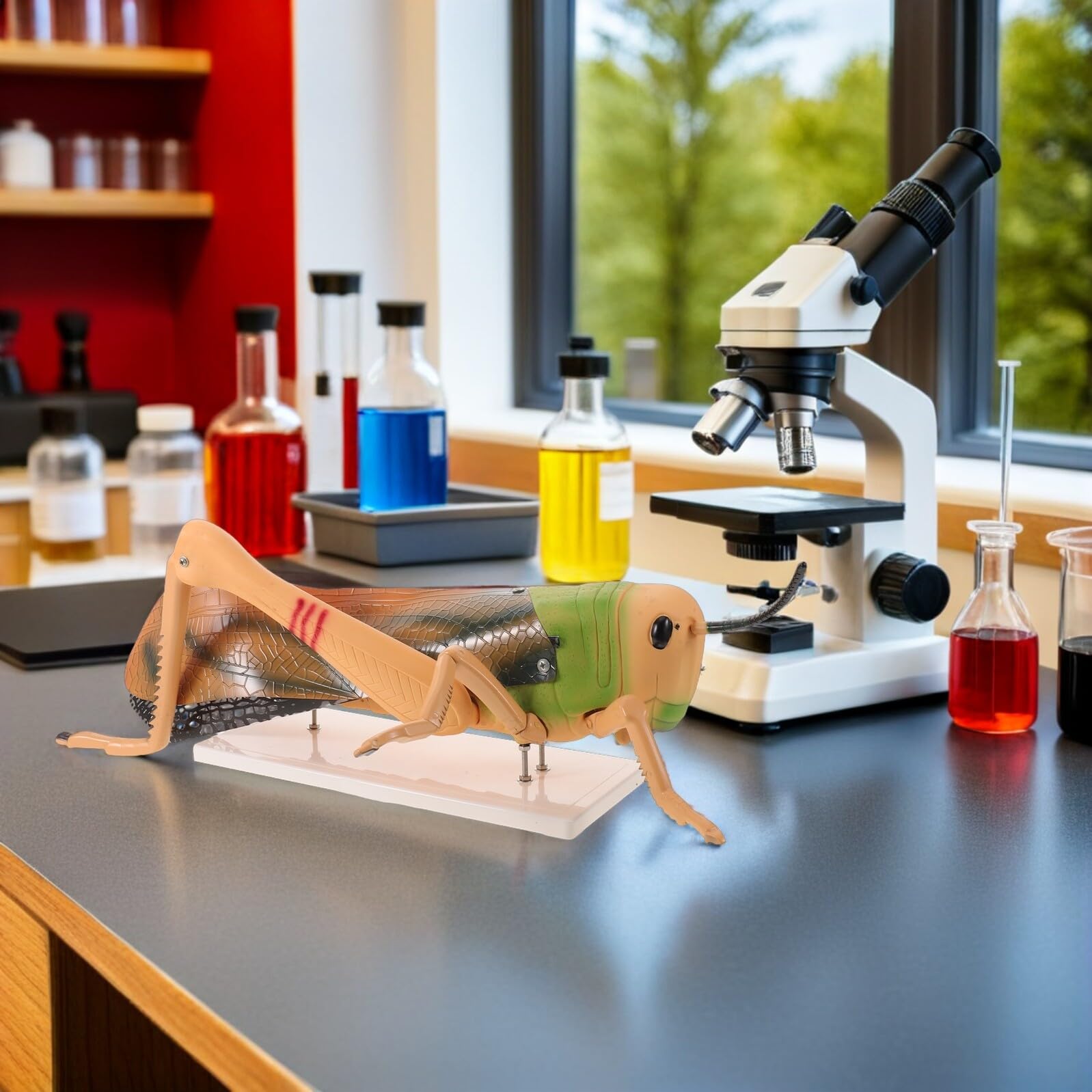 SHINEOFI Figura Desmontable de Insectos para Laboratorio de Biología y Aula de Ciencias en Pvc