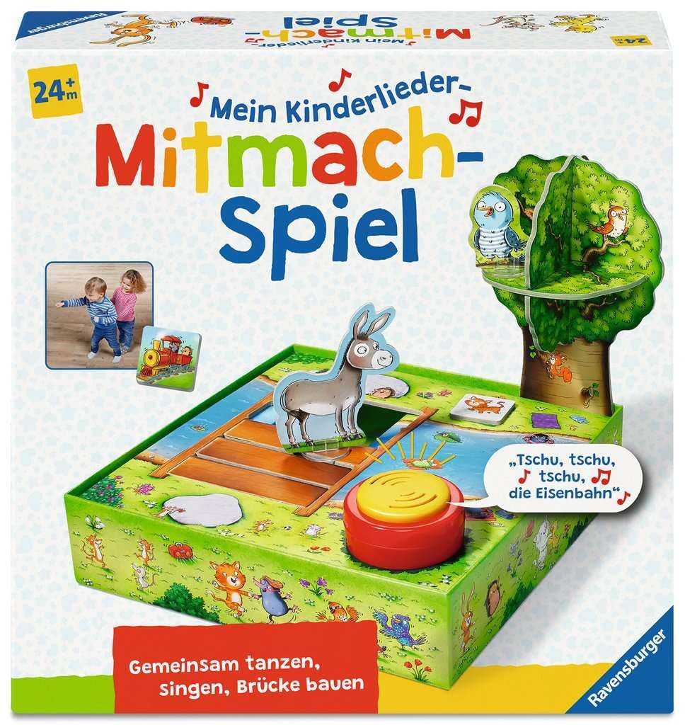 Ravensburger 4172 Mein Kinderlieder-Mitmachspiel, Lustiges Bewegungsspiel mit 12 beliebten Kinderliedern, Spielzeug ab 2 Jahre