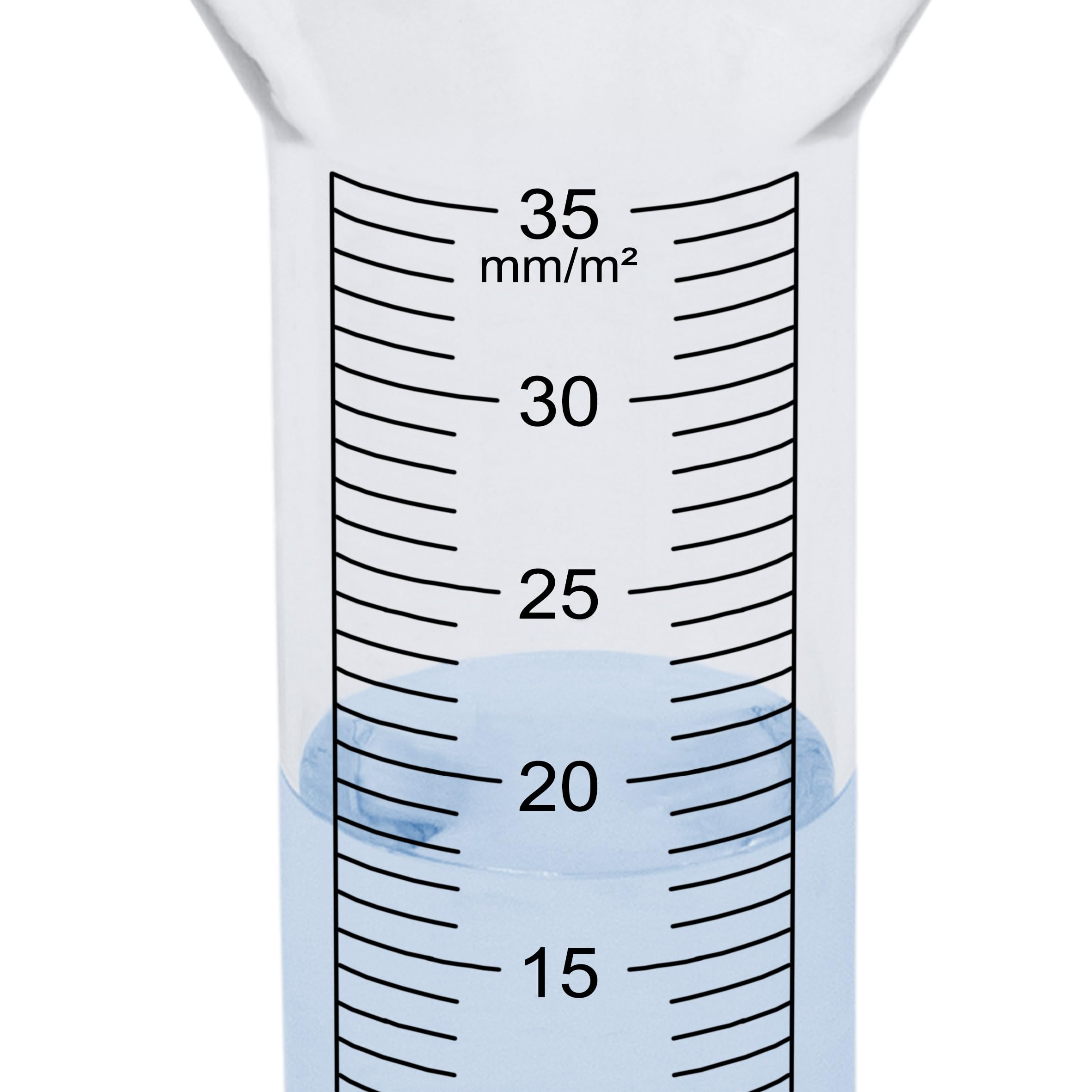 Pluviometro In Vetro Con Scala - Cilindro Di Ricambio Per Stazioni Meteorologiche | 18cm X 4cm - Foto 5