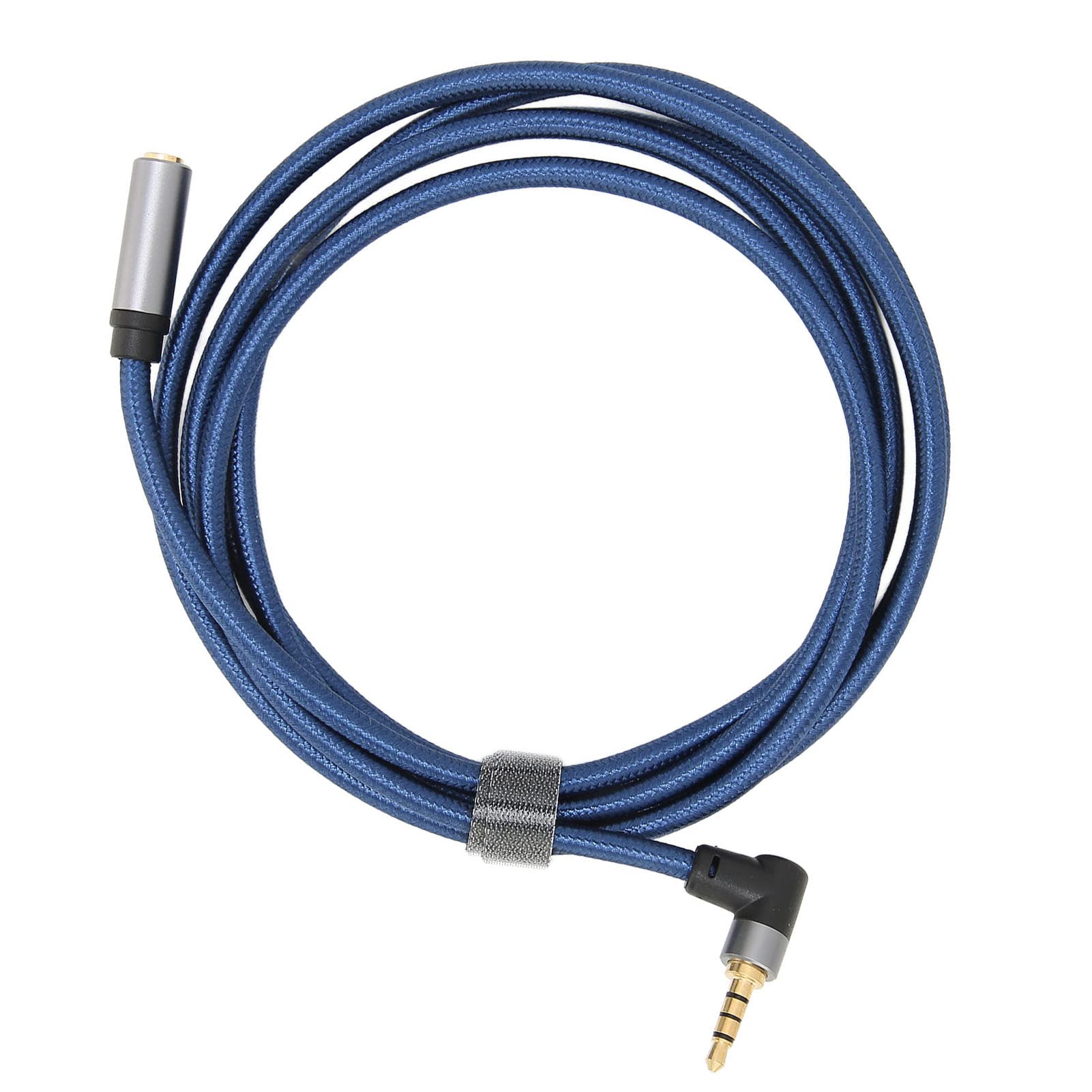 Meiyya 3.5 Mm Stereo Audio Extension Cable, 90 Degree 4 Conductor Cable Adapter for Smart Phone for Tablet Computer