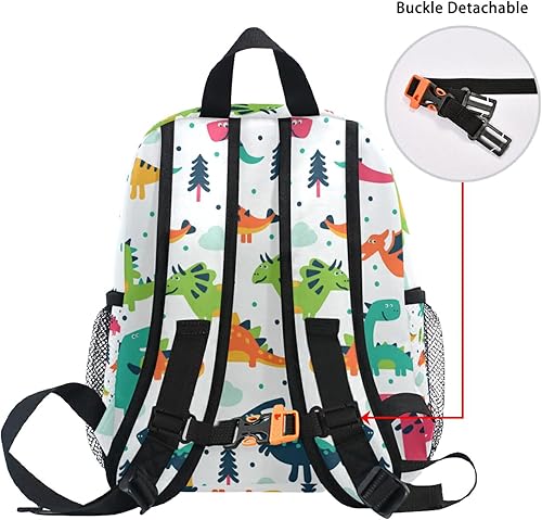 Miniatura 6 de AUUXVA Mochila infantil personalizada para niñas y niños, mochilas casuales para niños, personalizadas con nombre del niño, dino estilo escandinavo,