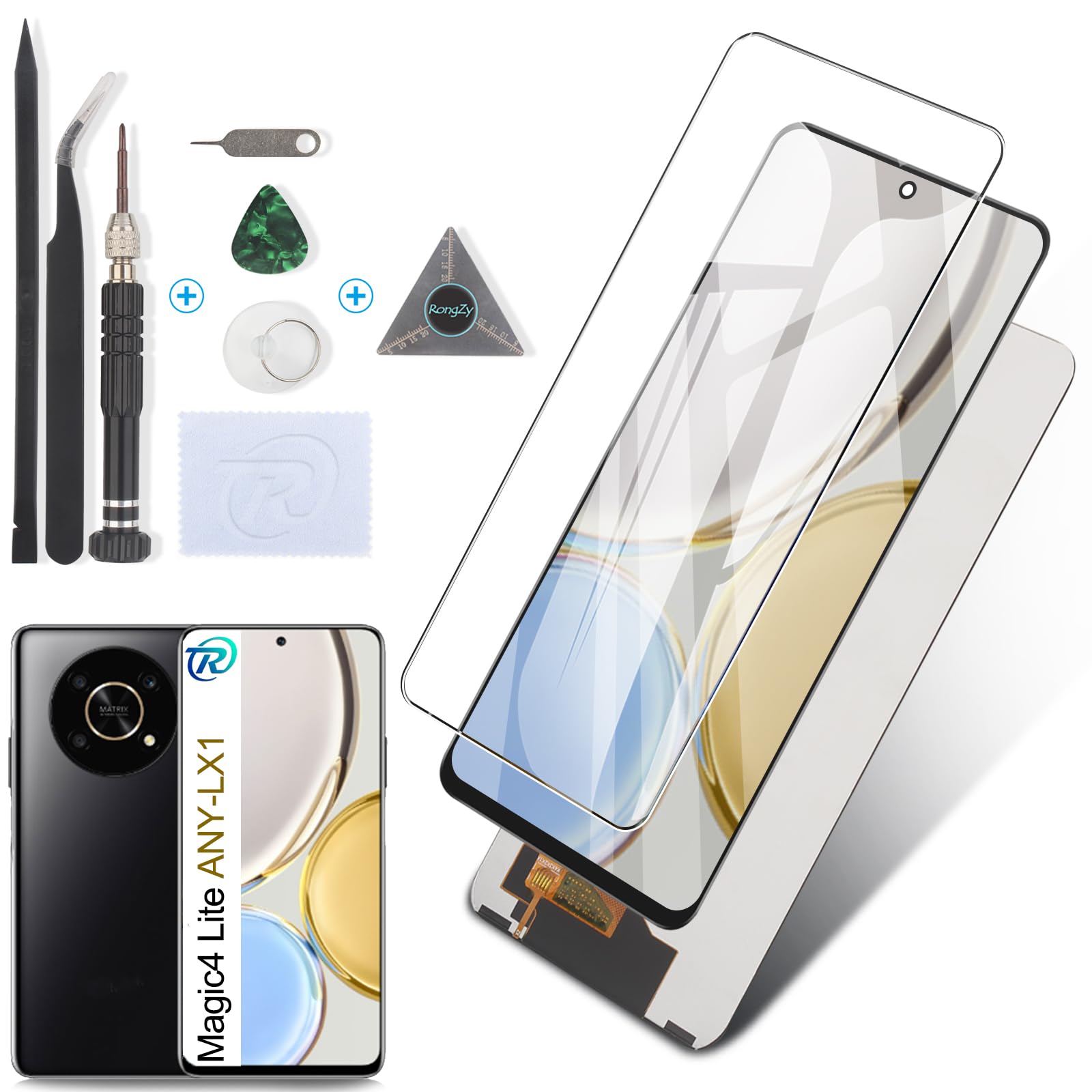 Écran Honor Magic4 Lite / X9 4G / 5G Noir + Châssis Reconditionné (PIEC